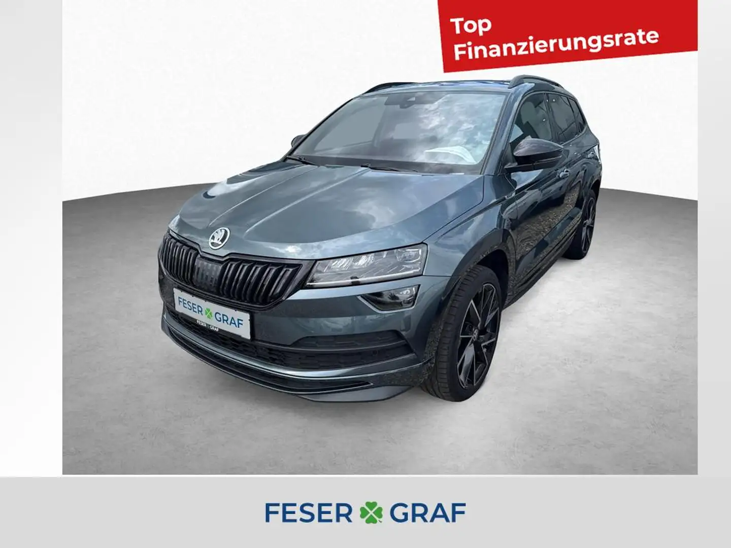 Skoda Karoq Sportline 2.0 TSI 4x4 7-DSG *AHK*CANTON*NAVI*KAMER Grau - 1