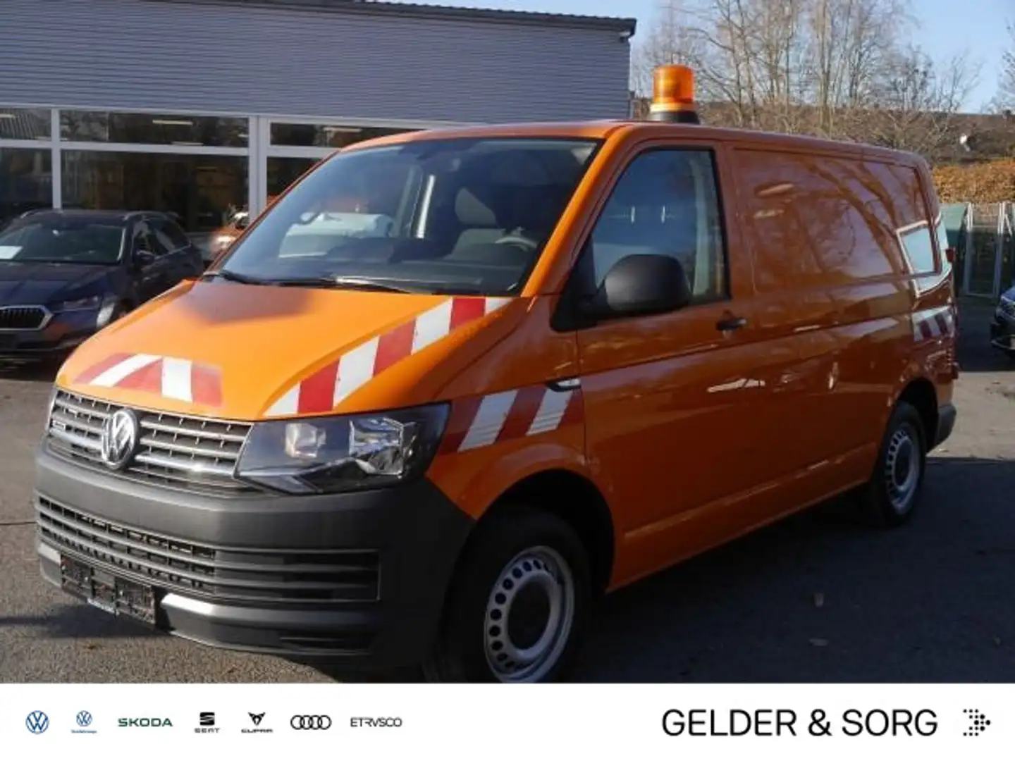 Volkswagen T6 Transporter TDI DSG 4x4 Rundumleuchte*AHK*Klima Orange - 1