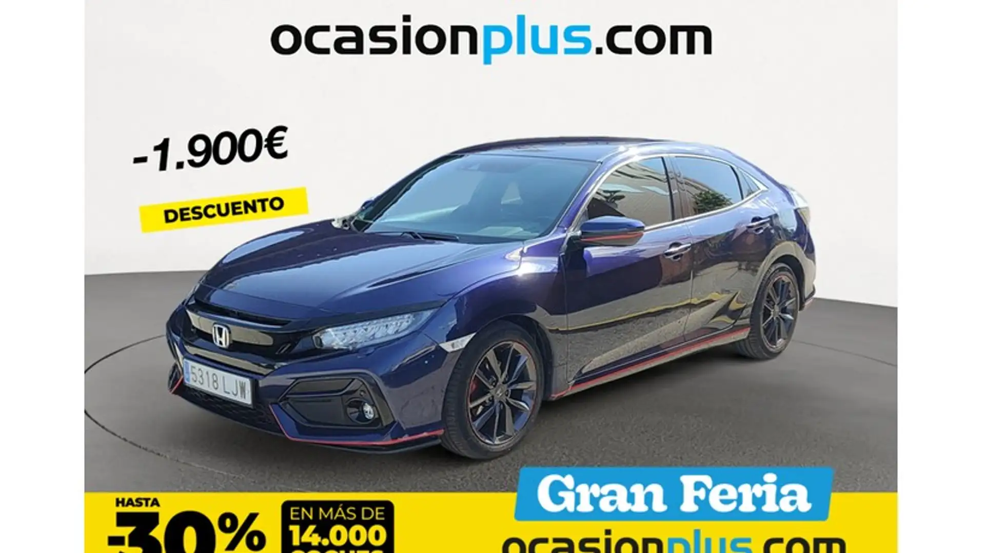 Honda Civic 1.0 VTEC Turbo Elegance Navi Azul - 1