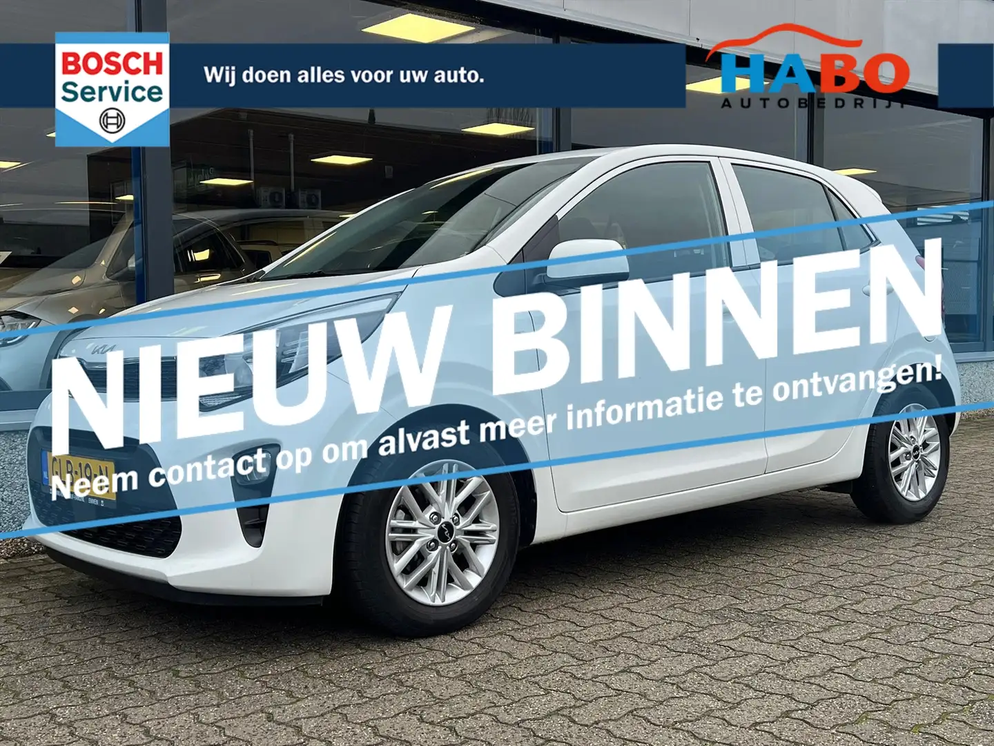 Kia Picanto 1.0 DPI DYNAMICLINE AC/CRUISE/APPLE.CARPLAY/CAMERA Wit - 1