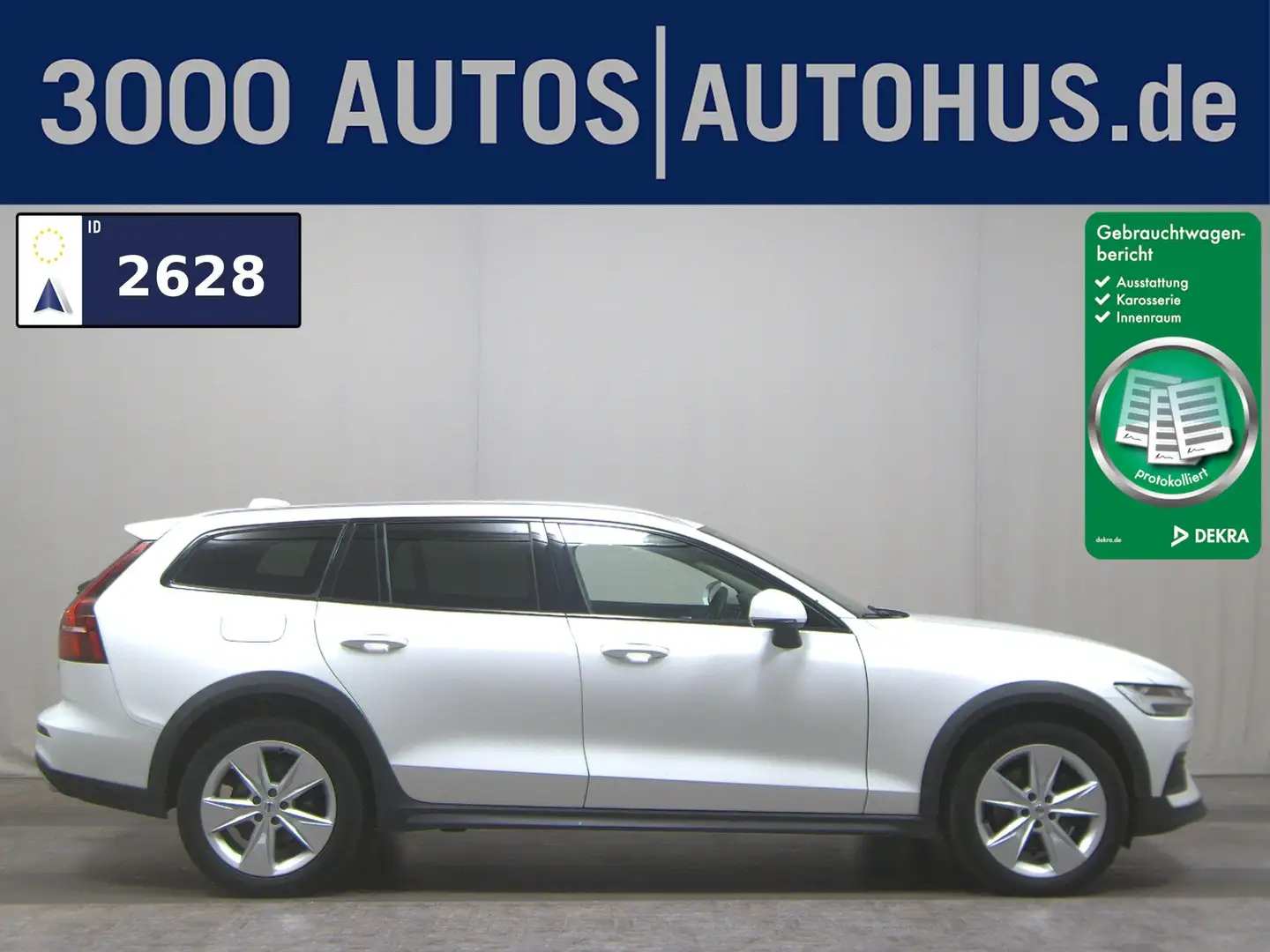 Volvo V60 Cross Country B4 D AWD Navi LED AHK RFK ACC Weiß - 1