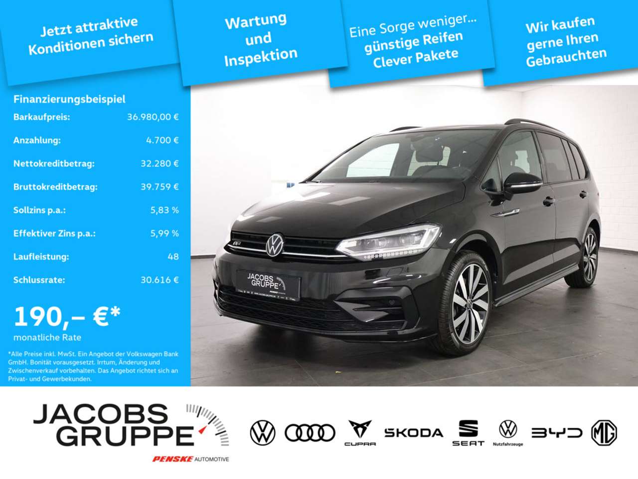 Volkswagen Touran — Volkswagen Touran 1.5 TSI R-Line "Black Style" DSG,Navi,