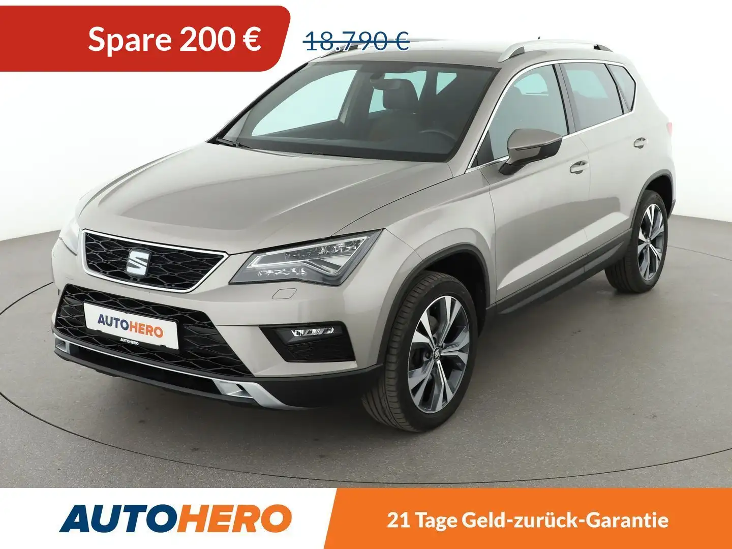 SEAT Ateca 1.4 TSI ACT Xcellence*NAVI*CAM*LED*PDC*SHZ*TEMPO* Бежевий - 1