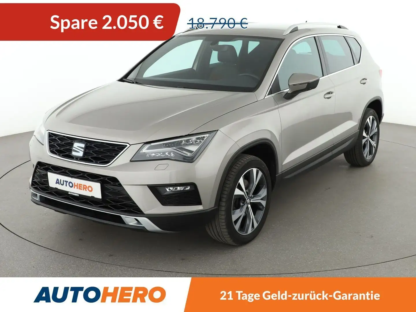 SEAT Ateca 1.4 TSI ACT Xcellence*NAVI*CAM*LED*PDC*SHZ*TEMPO* Beige - 1