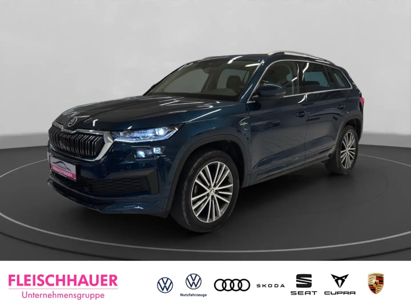 Skoda Kodiaq L&K 1.5 TSI Matrix+Navi+AHK+Pano+360°+ACC+App-conn Blau - 1