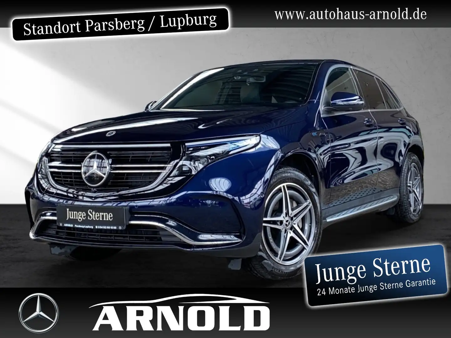 Mercedes-Benz EQC 400 EQC 400 4M AMG Line Schiebed 360° Fahrass-P. LED Modrá - 1