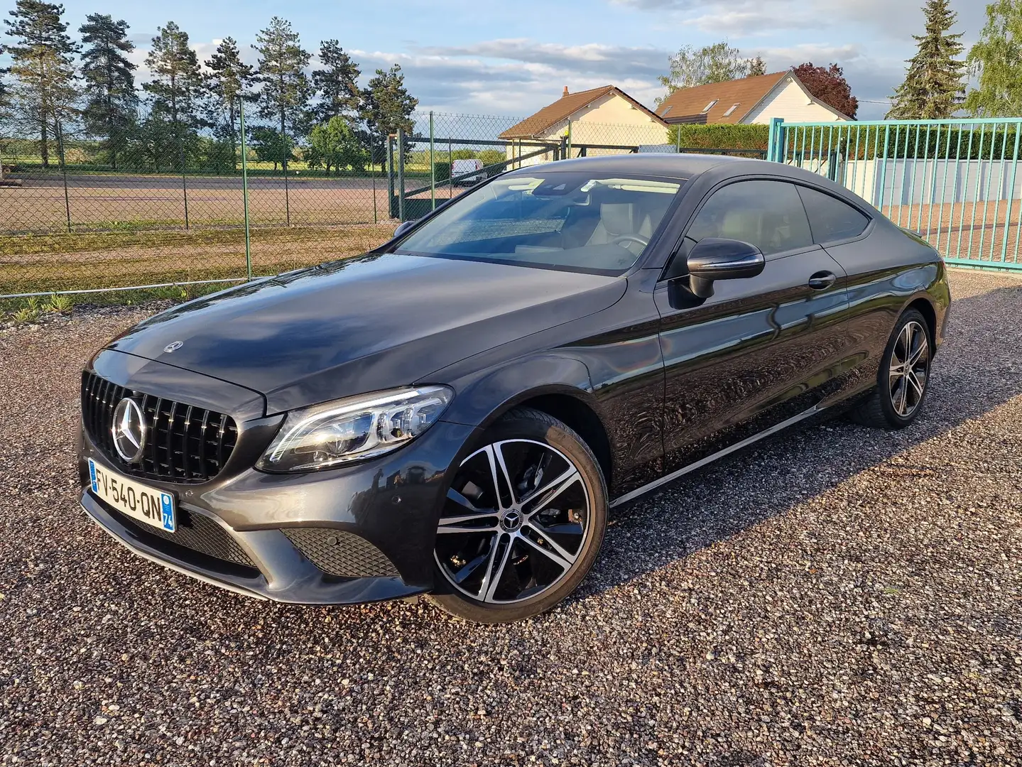 Mercedes-Benz C 220 Classe  Coupé  d 9G-Tronic 4Matic AMG Line Gris - 1