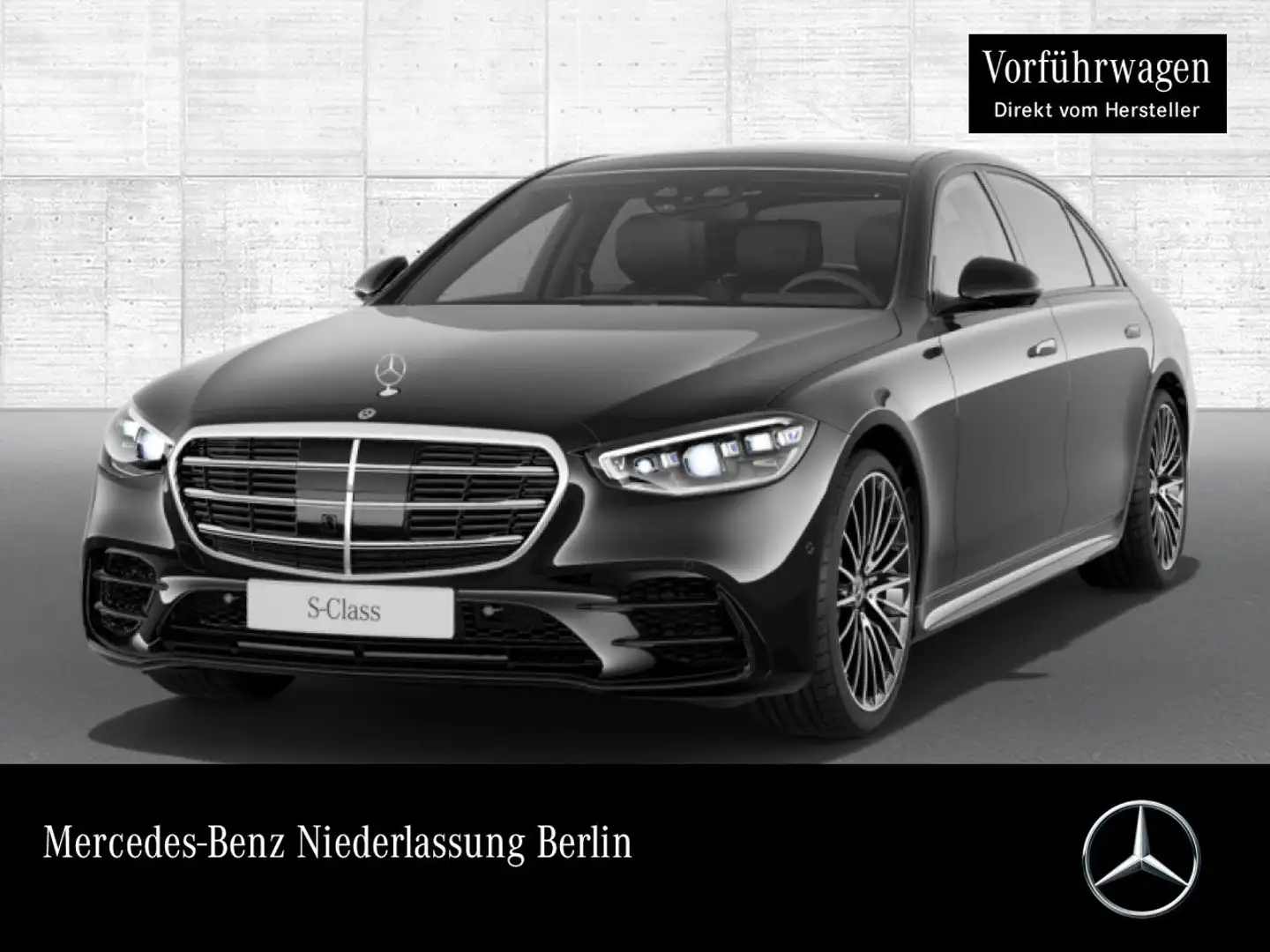 Mercedes-Benz S 350 d L 4M AMG+NIGHT+PANO+360+DIGITAL-L+FAHRASS Noir - 1