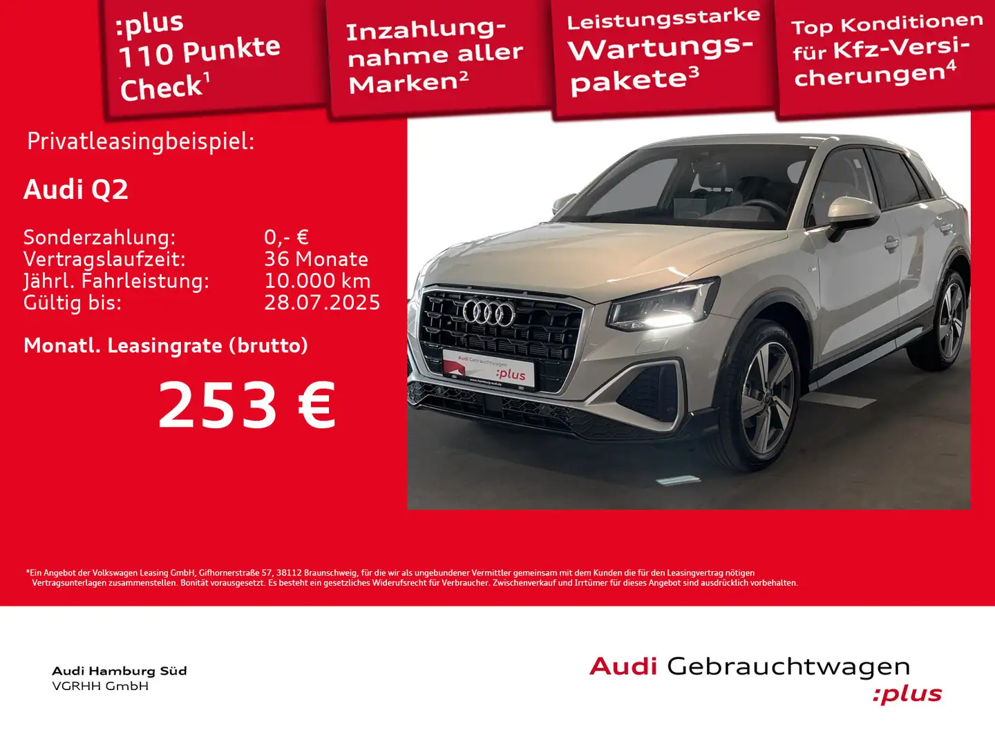 Audi Q2 35 TFSI S line S tronic 2xS LINE/LM18/AHK Argent - 1