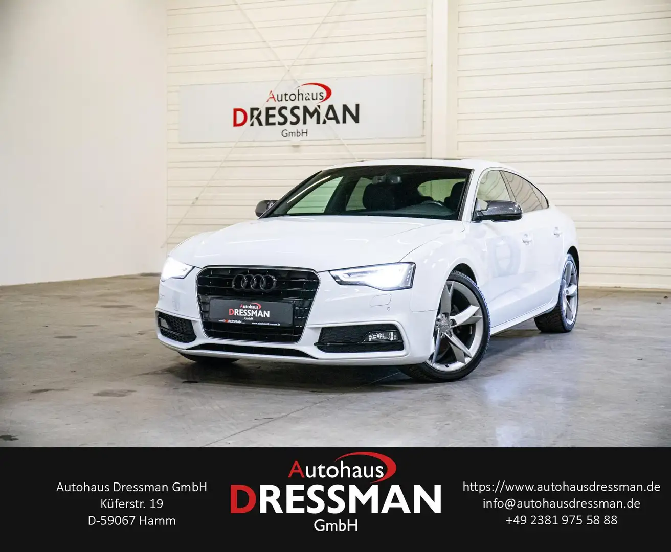 Audi A5 2.0TDI SPORTBACK S-LINE XENON SCHIEBEDACH B&O Weiß - 1