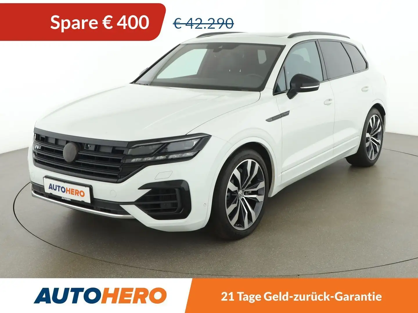 Volkswagen Touareg 3.0 TSI R-Line 4Motion Aut. *HUD*PANO*AHK*SPUR*TOT White - 1