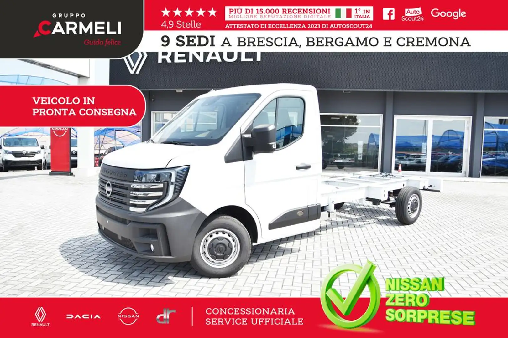 Nissan Interstar fwd 35 2.0 dci 150cv L3 N Connecta - AUTOCARRO - Bianco - 1