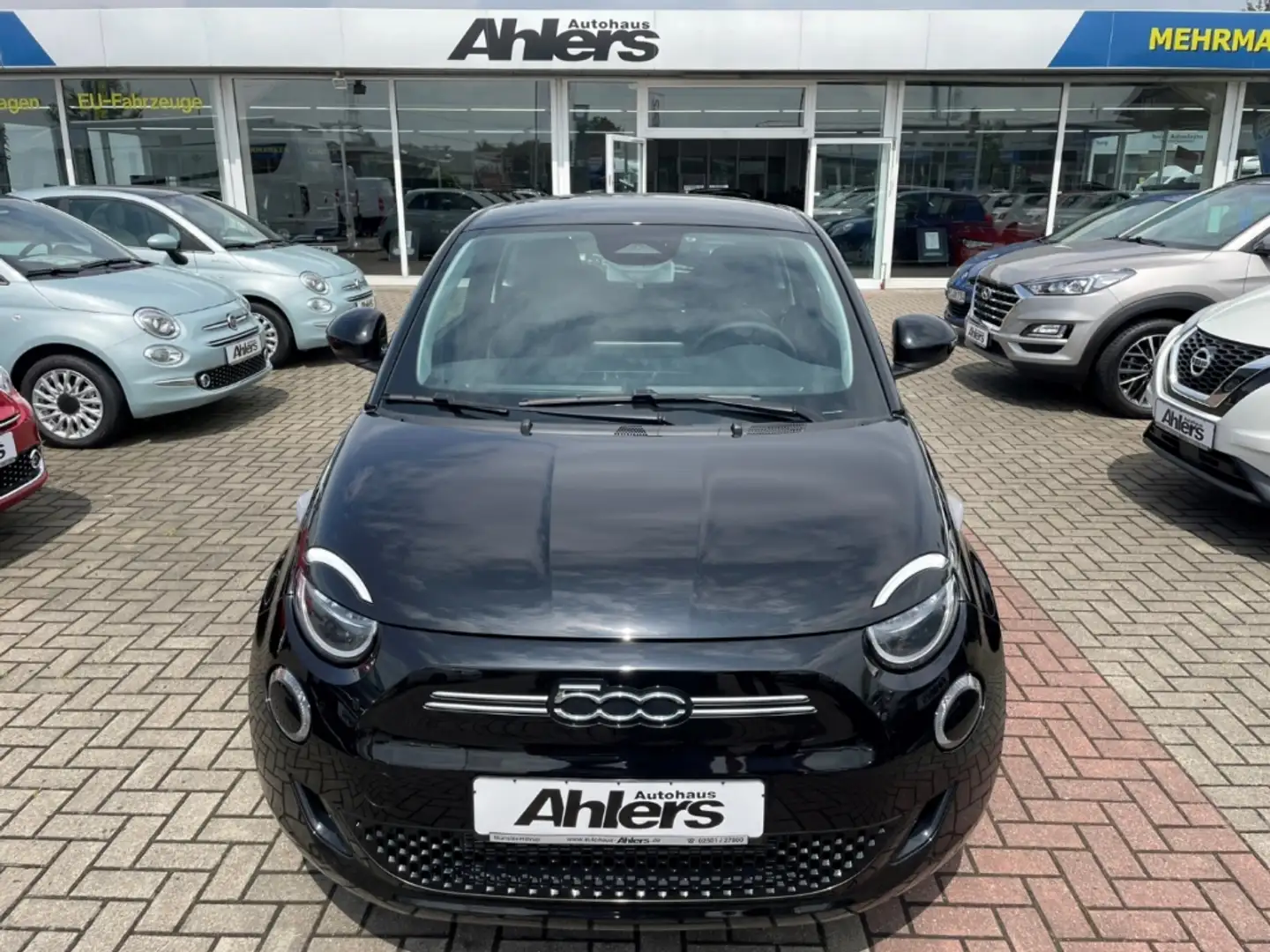 Fiat 500e Icon+42kWh+WINTER+PARK+KOMFORT+NAVI+KLIMAAUTO+ALU+ Schwarz - 2