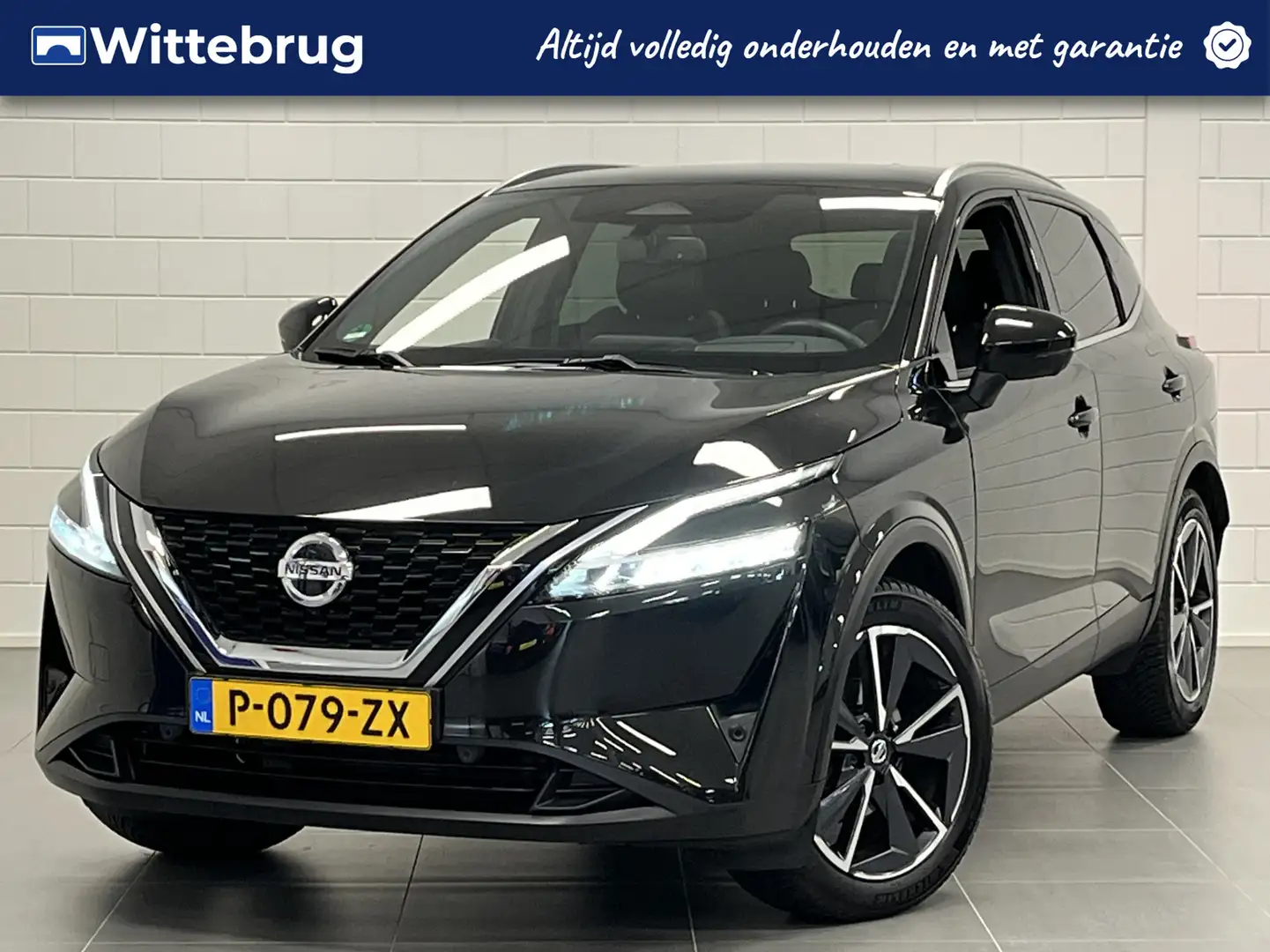 Nissan Qashqai 1.3 MHEV Xtronic Tekna Plus AUTOMAAT | TREKHAAK | Zwart - 1