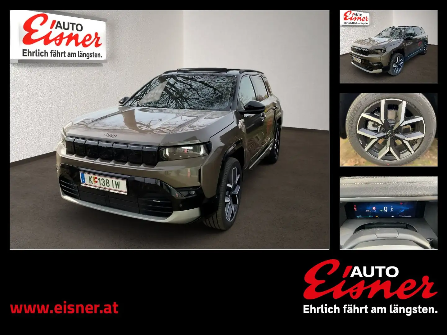 Jeep Compass Elektro First Edition Vollausstattung Braun - 1