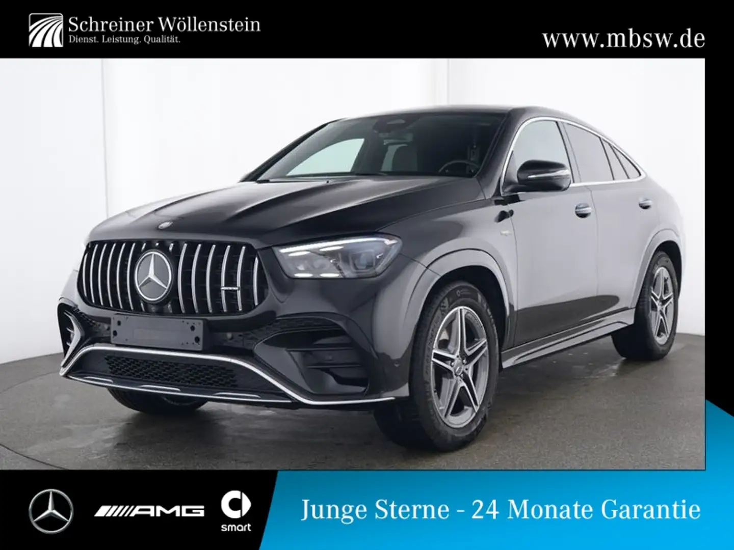 Mercedes-Benz GLE 53 AMG 4M+ Coupé PANO*AHK*PERF-ABGAS*HEADUP Schwarz - 1