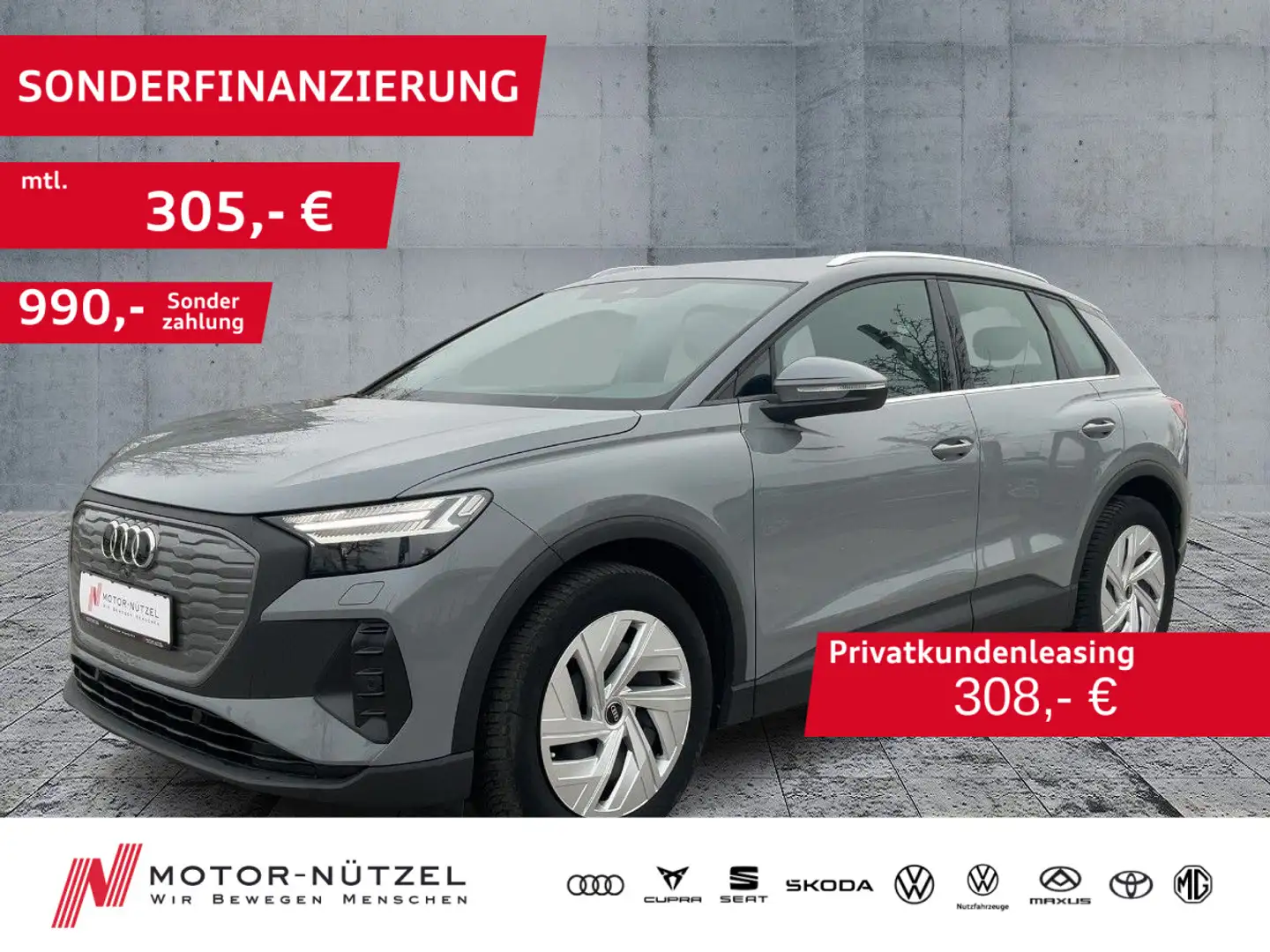 Audi Q4 e-tron 35 MATRIX+NAVI+2xPDC+GRA+SHZ Grau - 1