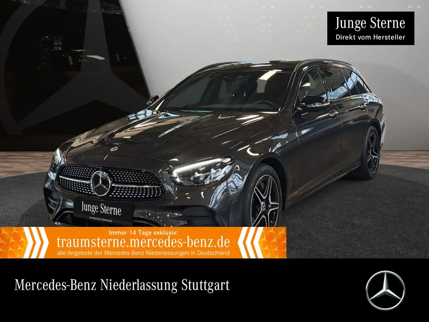 Mercedes-Benz E 400 d T 4M AMG+NIGHT+PANO+360+LED+BURMESTER+HUD Grau - 1