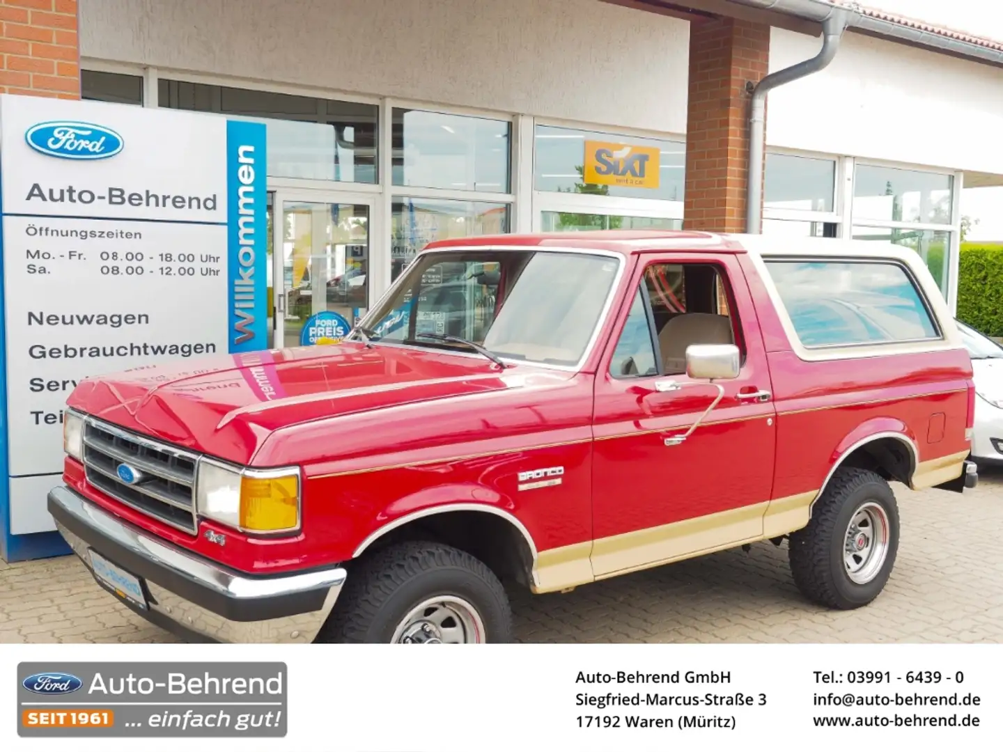 Ford Bronco Eddie Bauer 4x4 wie ''Neu'' H-Kennzeichen Rojo - 1