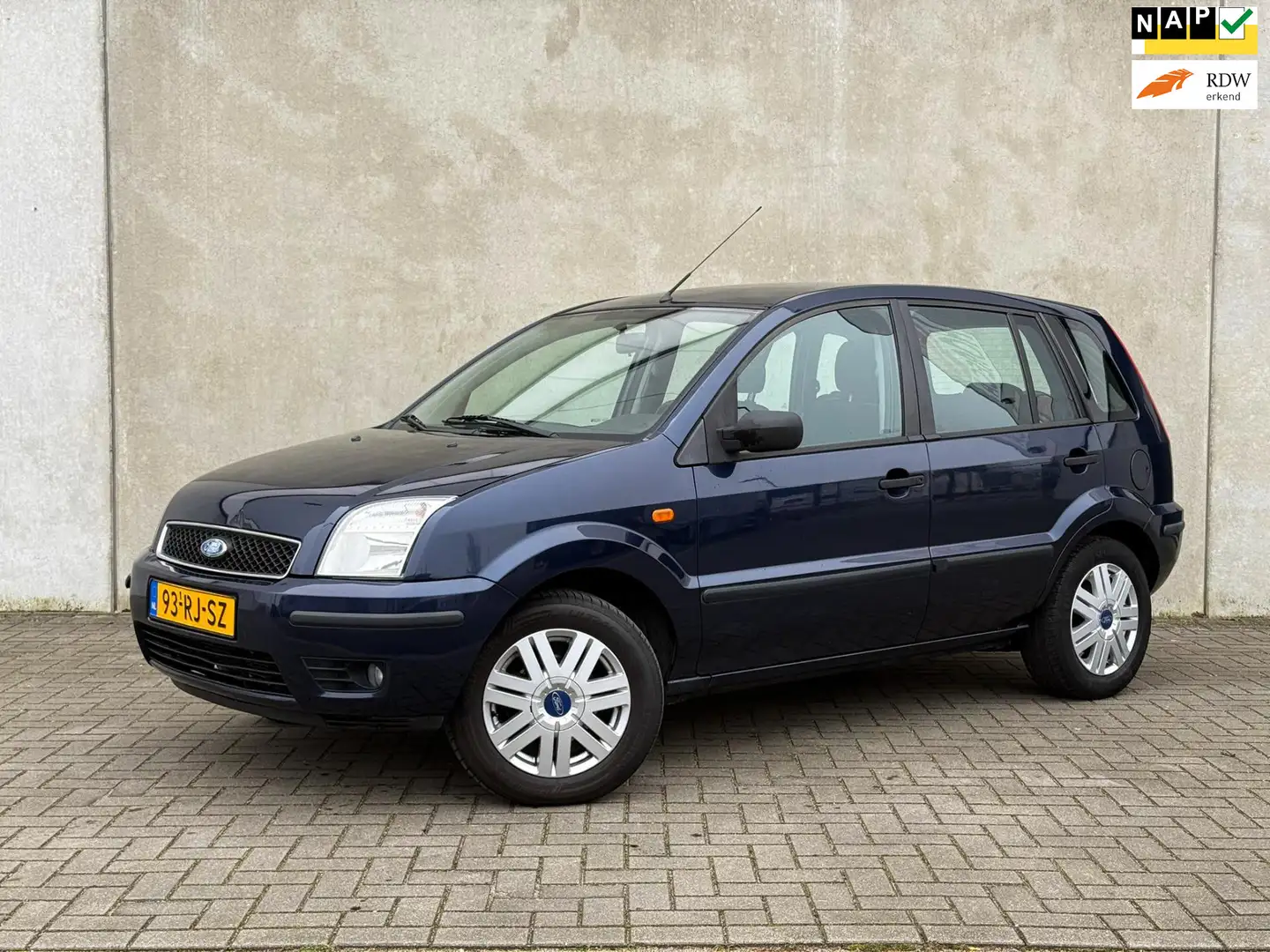 Ford Fusion 1.4-16V Ghia, Airco, APK, 5-deurs Azul - 1