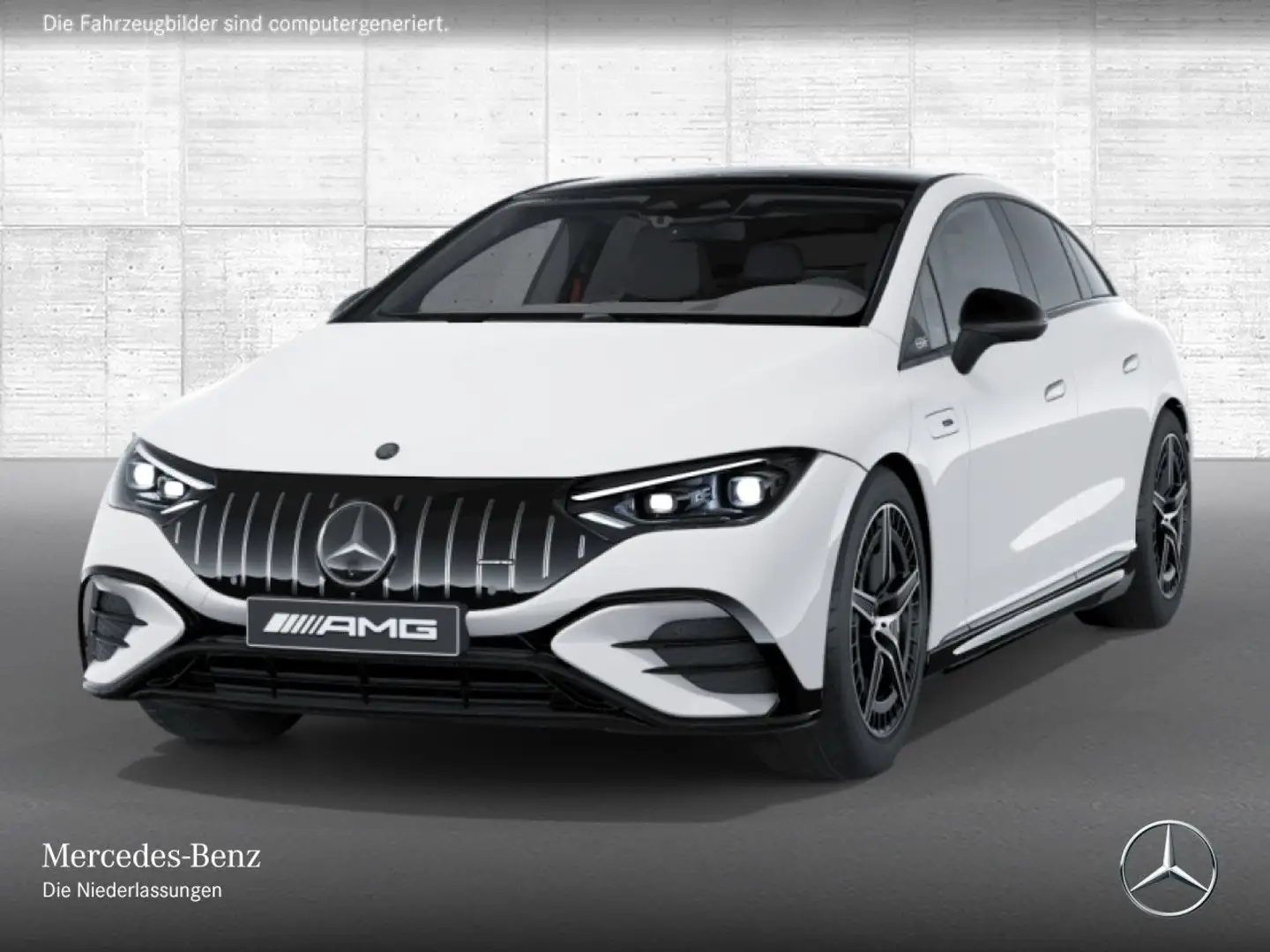 Mercedes-Benz EQE 53 AMG 4M Fahrass 360° Airmat Pano Burmester Weiß - 2