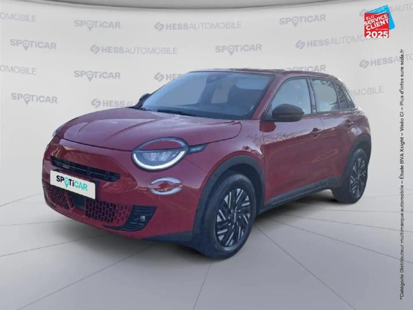 Fiat 600 e 156ch 54kWh Red Червоний - 1