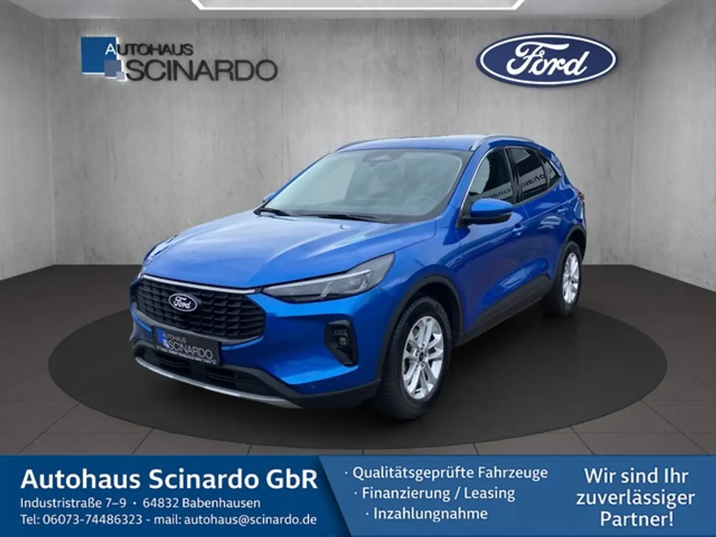 Ford Kuga 1.5EB Titanium Aut*Navi*HUD*RFK*MATRIX-LED* Bleu - 1