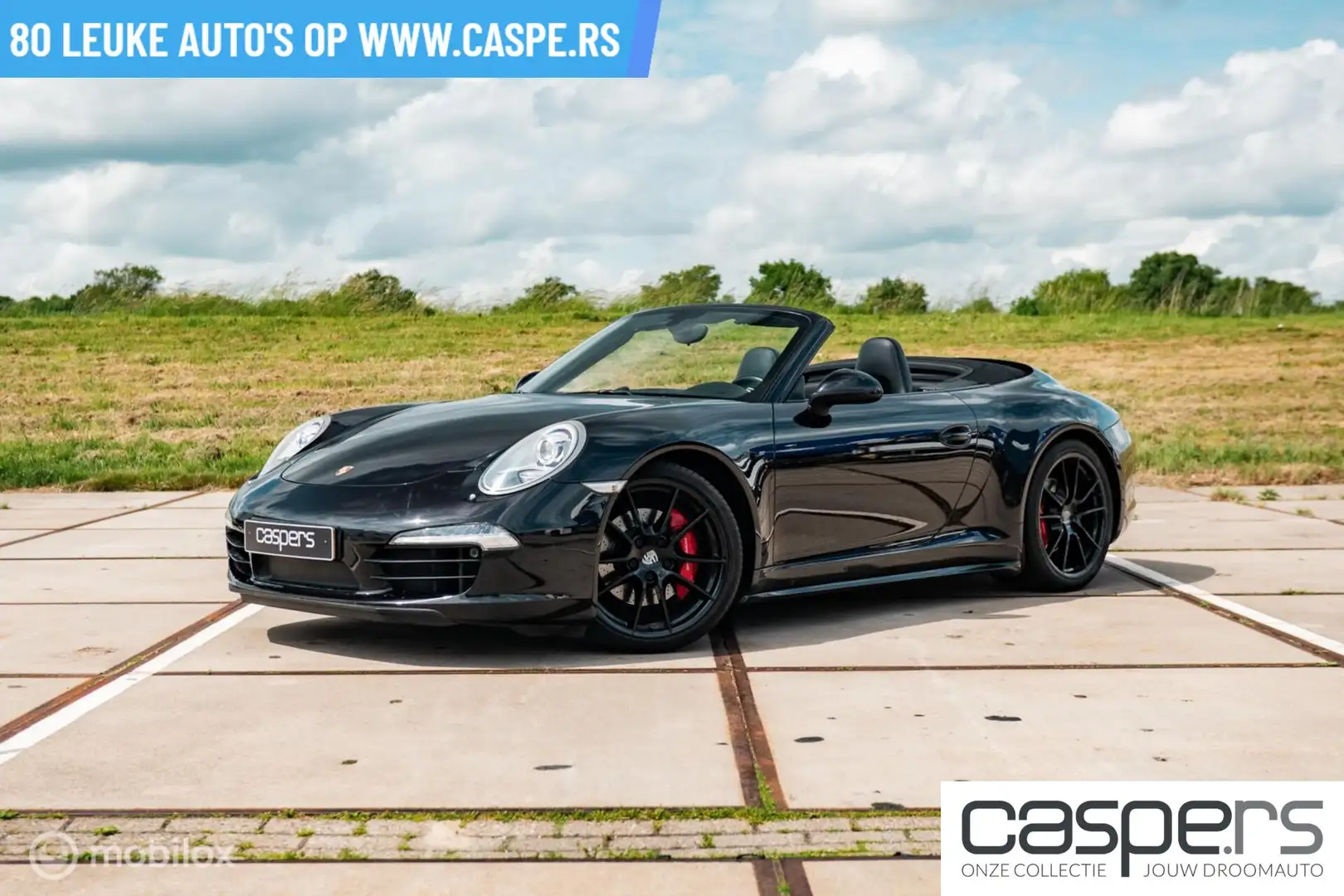 Porsche 991 Cabrio 3.8 Carrera S PDK 991 Zwart - 1