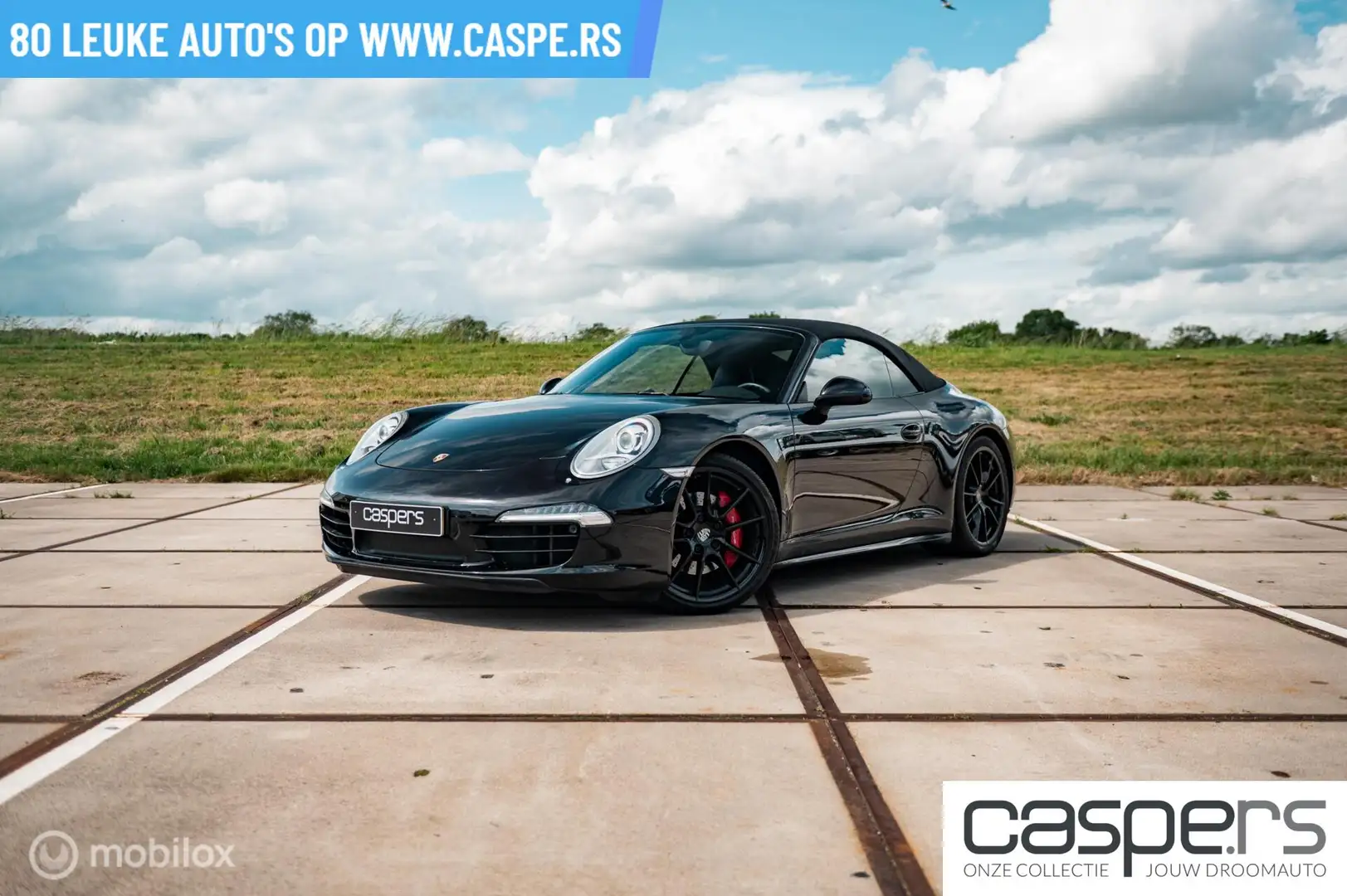 Porsche 991 Cabrio 3.8 Carrera S PDK 991 Zwart - 2