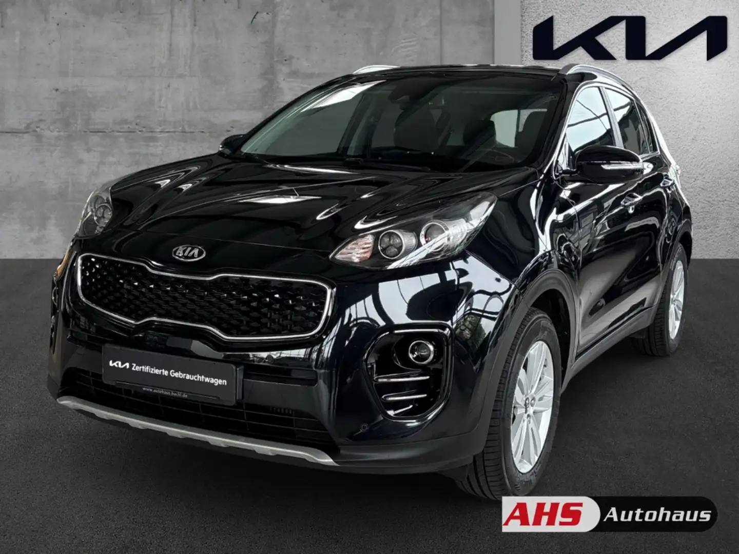 Kia Sportage Vision 4WD 1.6 T-GDI Navi PDC SHZ Rückfahrkamera K Zwart - 1