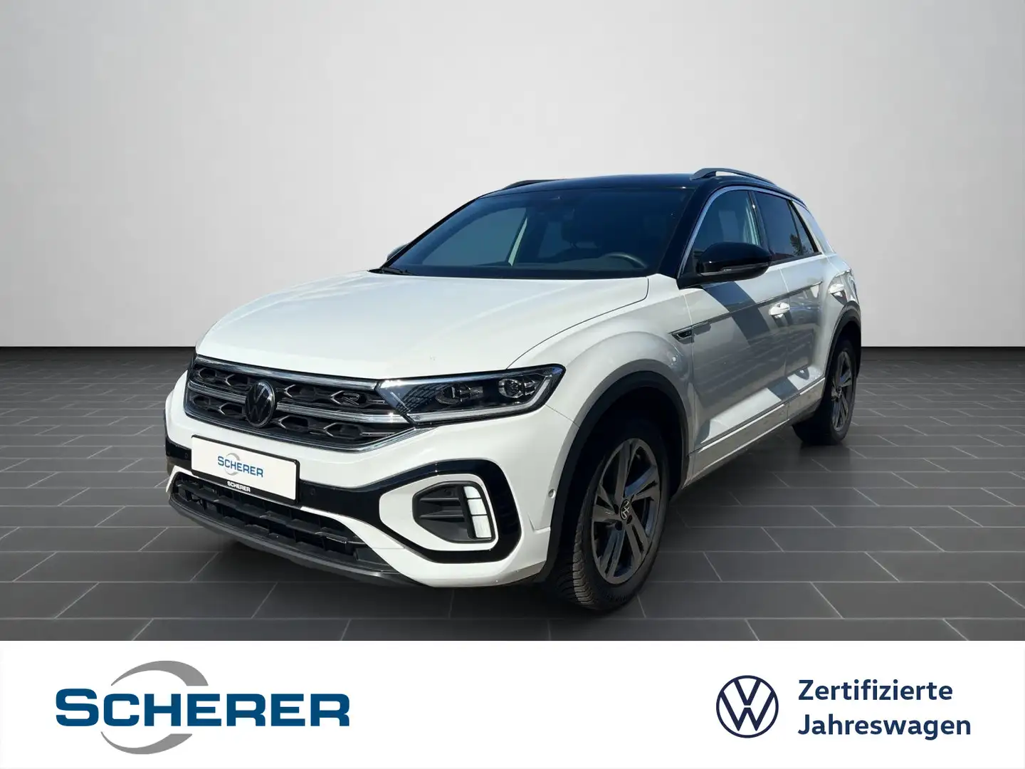Volkswagen T-Roc 2.0 TDI R-Line DSG ACC AHK NAVI RFK SHZ Weiß - 1