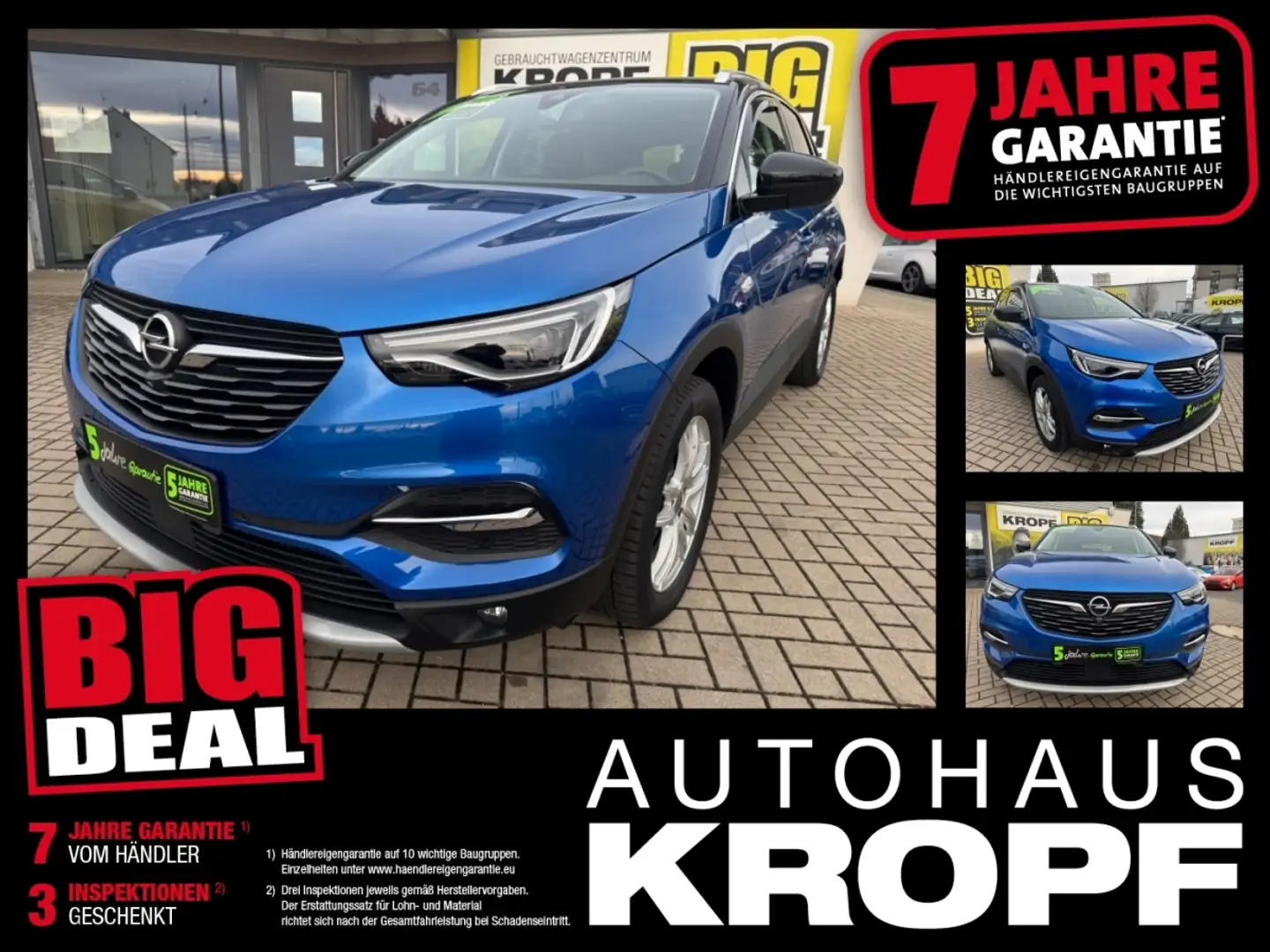 Opel Grandland X 1.2 Turbo Ultimate *8-FACH* Automatik Blau - 1