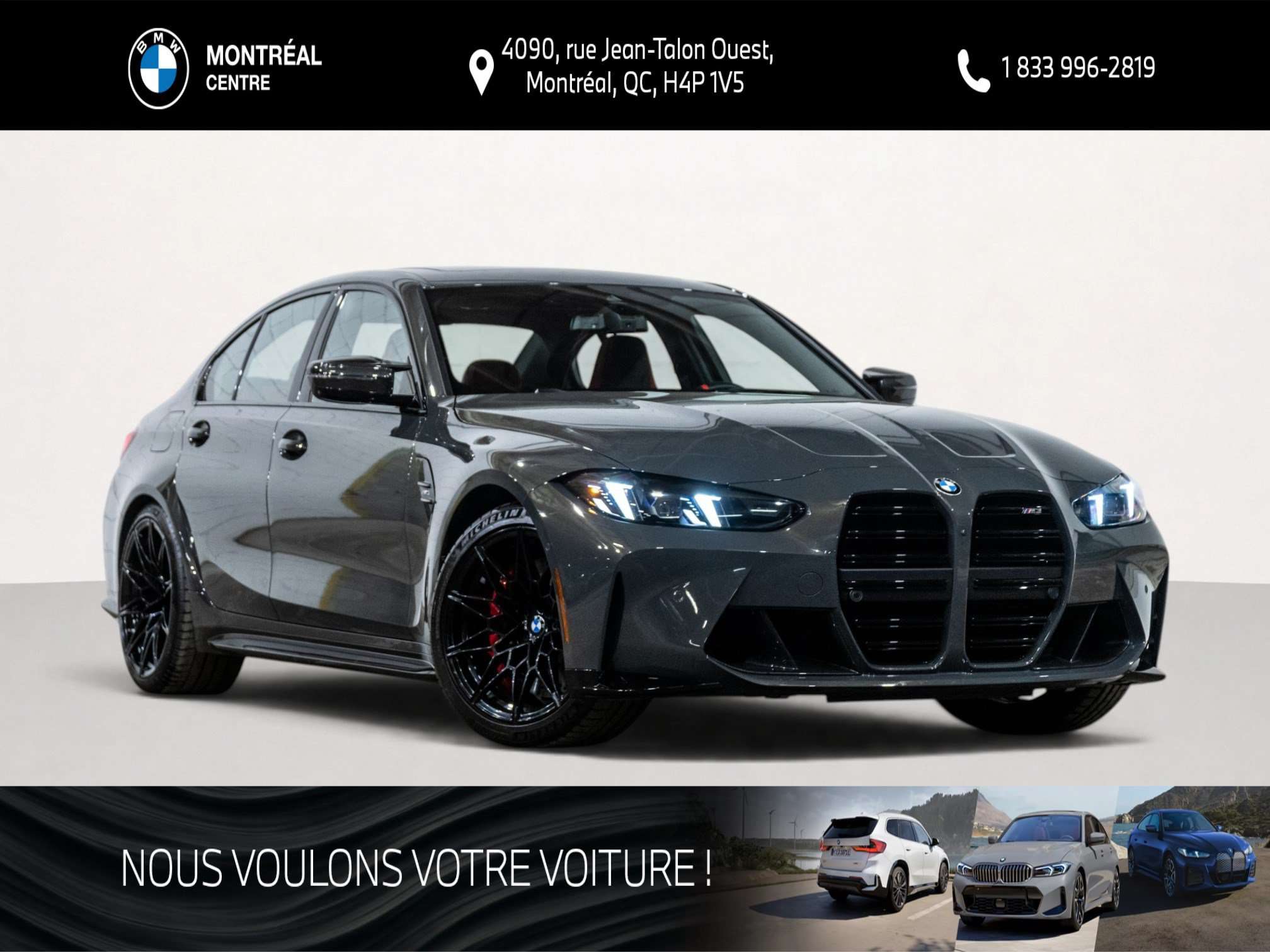 2027 BMW M3 | Premium | M Carbone | Sièges baquets M en carbone | Cockpit Digital Pro