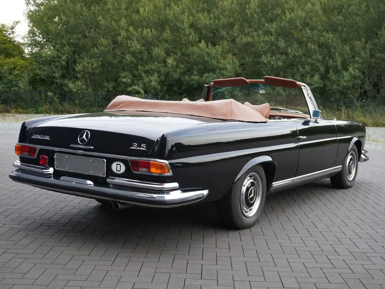 Mercedes-Benz 280 SE 3,5 Cabrio orig.o4o Schwarz HH-Ausl., foto 3