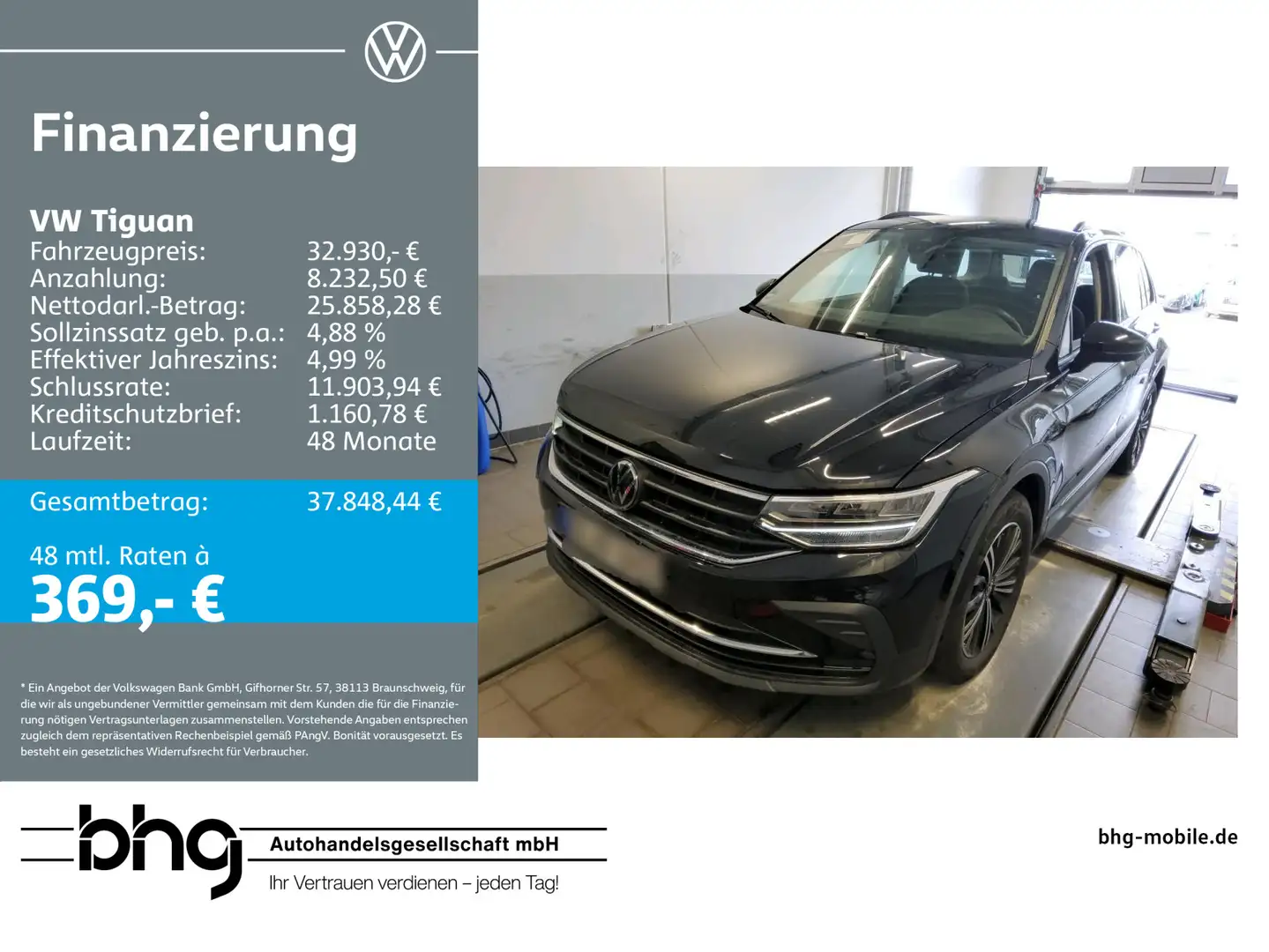 Volkswagen Tiguan 2.0 TDI DSG 4Motion AHK Navi Standheizg Noir - 1