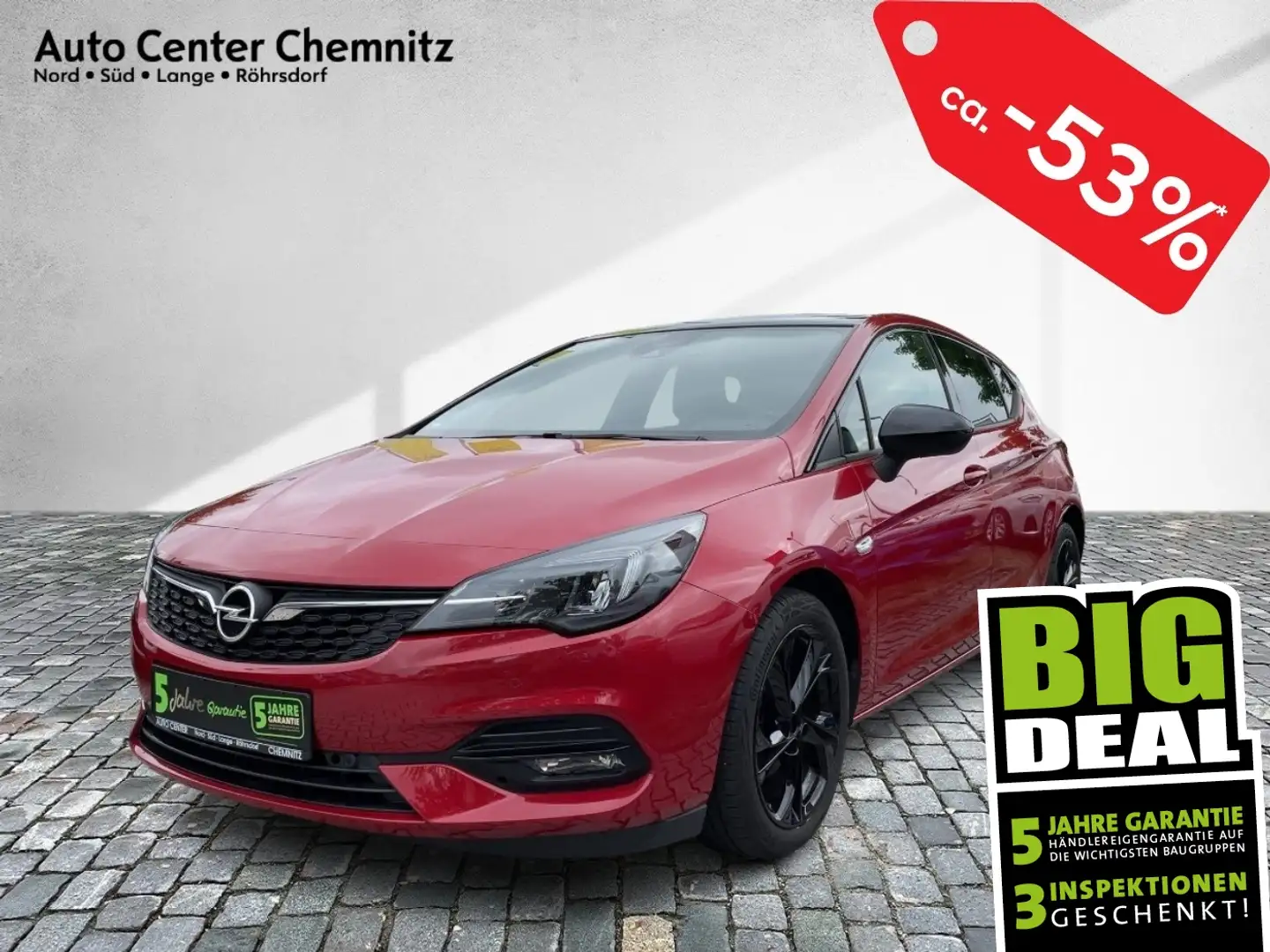 Opel Astra K 1.2  GS Line LED/Ergo/Navi/SHZ/LHZ/PDC Rouge - 1