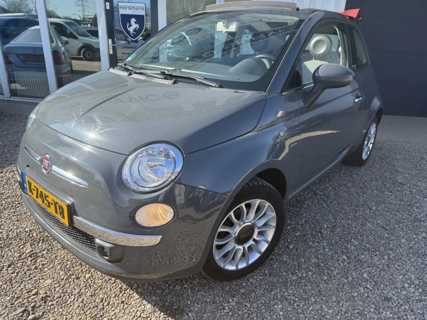 Fiat 500C 1.2 Lounge Gris - 2