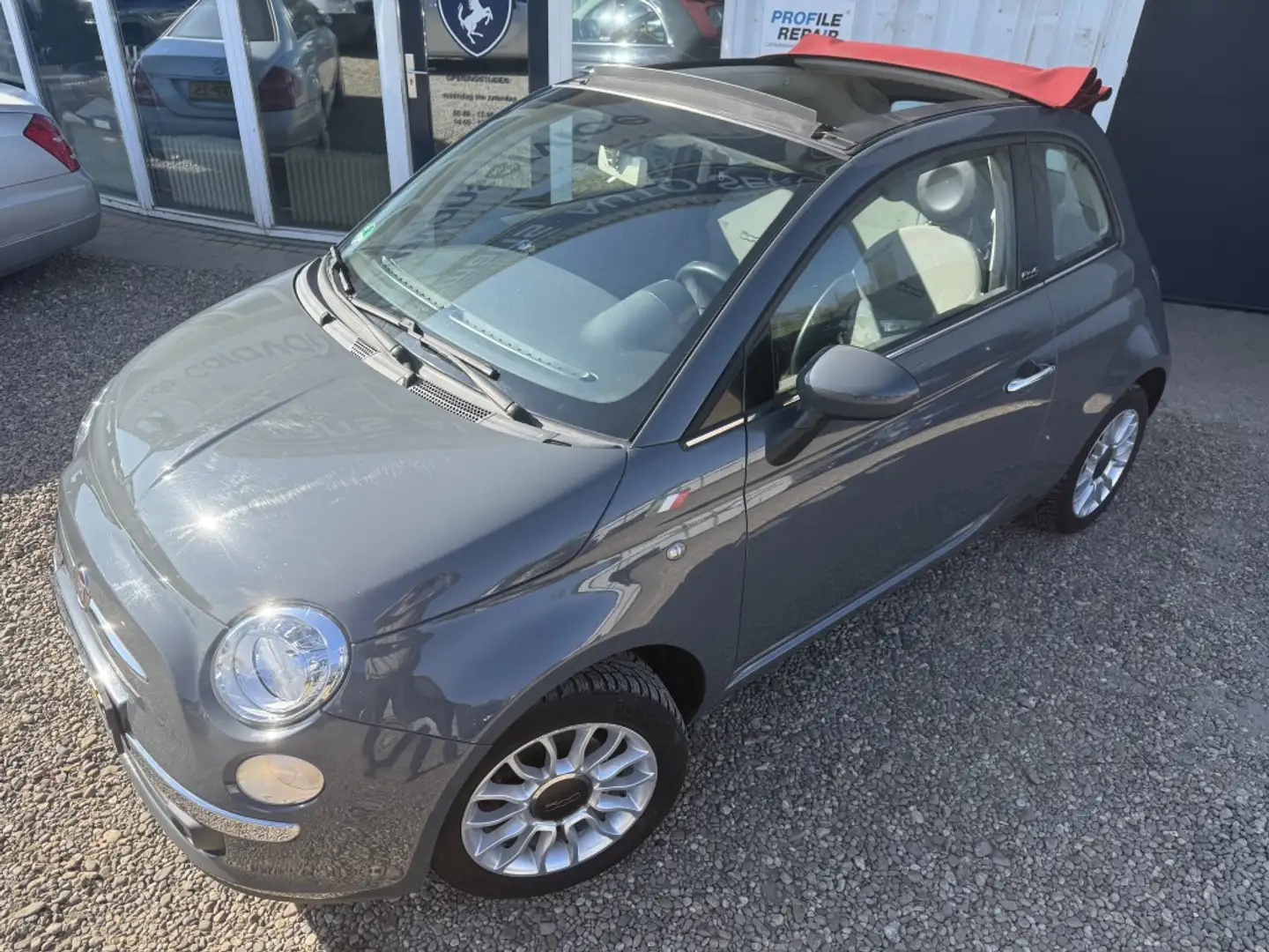 Fiat 500C 1.2 Lounge Gris - 1