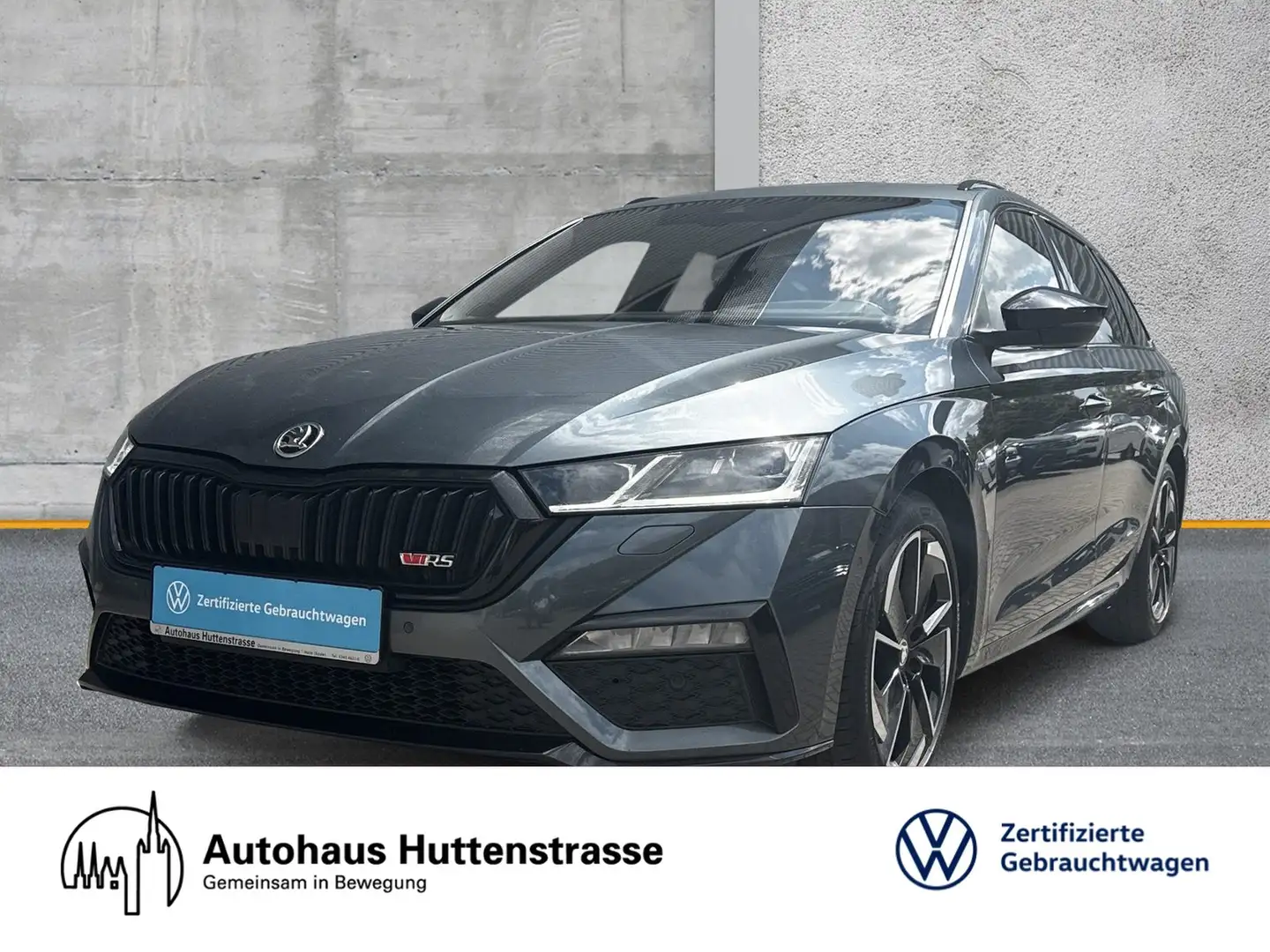 Skoda Octavia Combi RS TDI DSG 4x4 HuD AHK Grau - 1