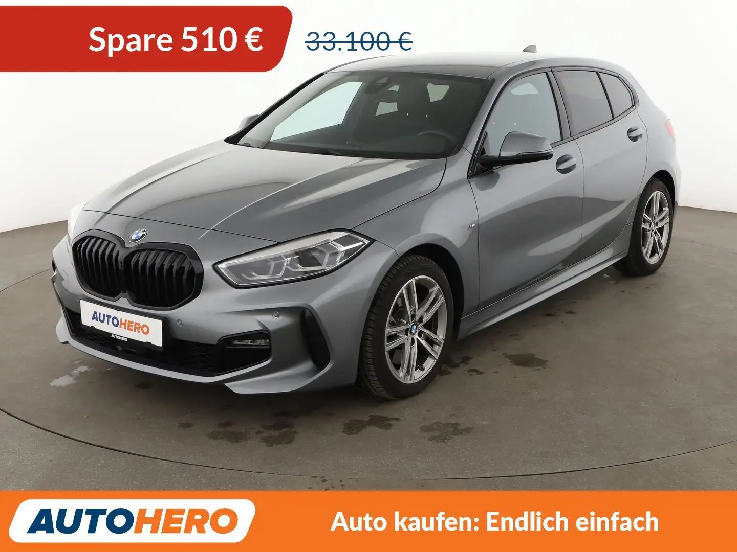 BMW 120 120d M Sport Aut.*NAVI*LED*ACC*CAM*PDC* Grau - 1