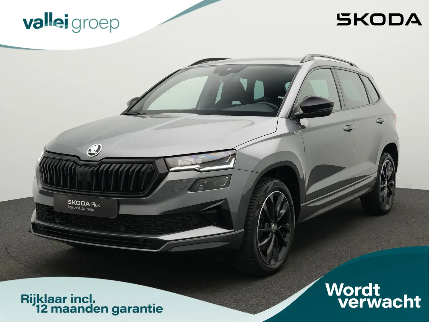 Skoda Karoq 1.5 TSI 150 pk DSG ACT Sportline Business | Adapti Grijs - 1