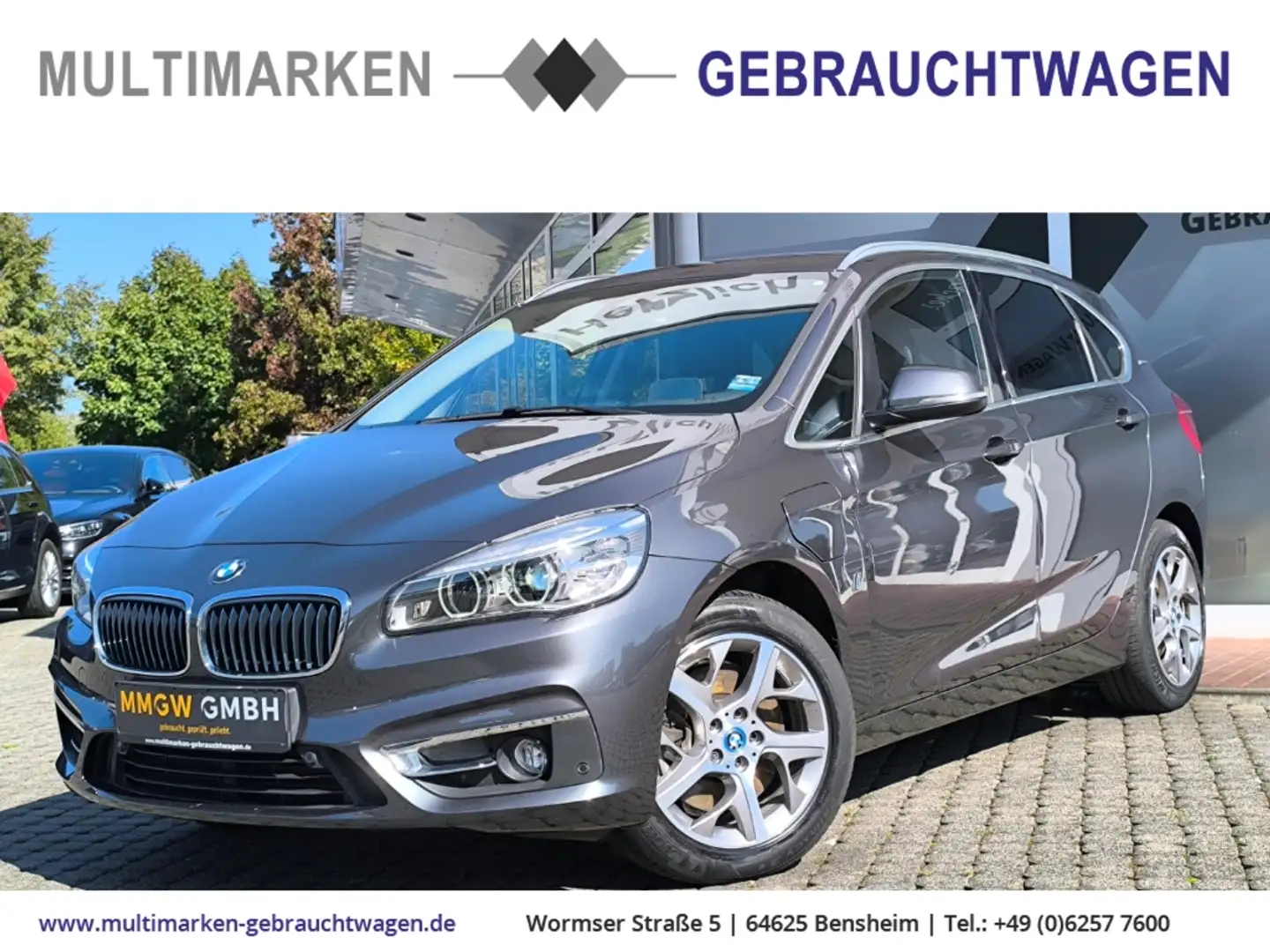 BMW 225 xe Luxury Line Active Tourer HUD/Navi/Leder/Klima/ Grau - 1