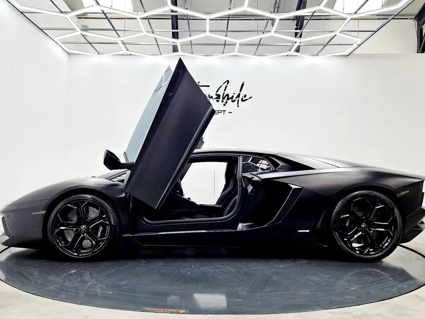 Lamborghini Aventador ⚫️LP700-4⚫️V12⚫️TVA DÉDUCTIBLE⚫️NERO NEMESIS COLOR Schwarz - 2