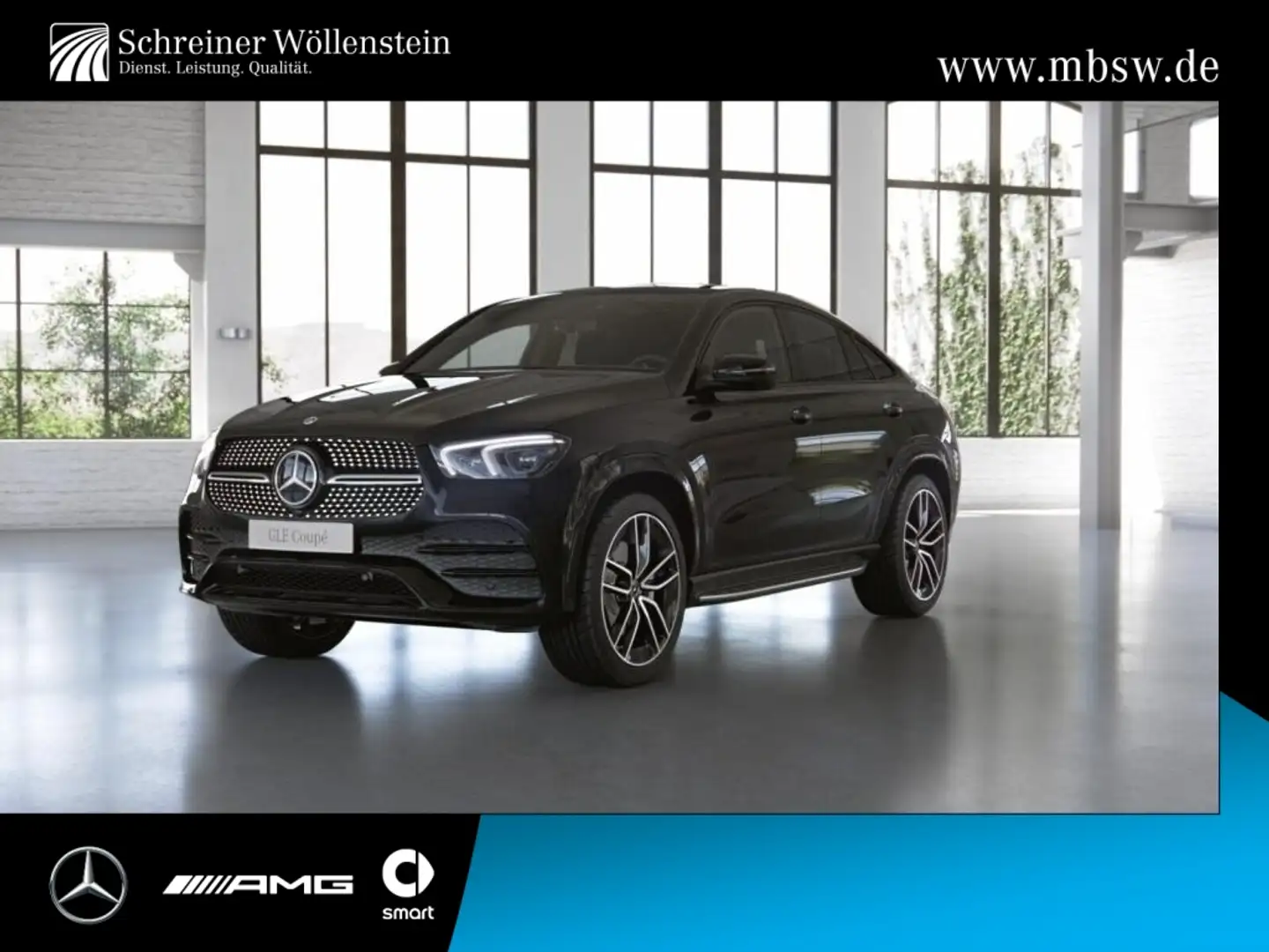 Mercedes-Benz GLE 350 d 4M C AMG*Pano*AIR*FAP*Tritt*Night*360K Noir - 1