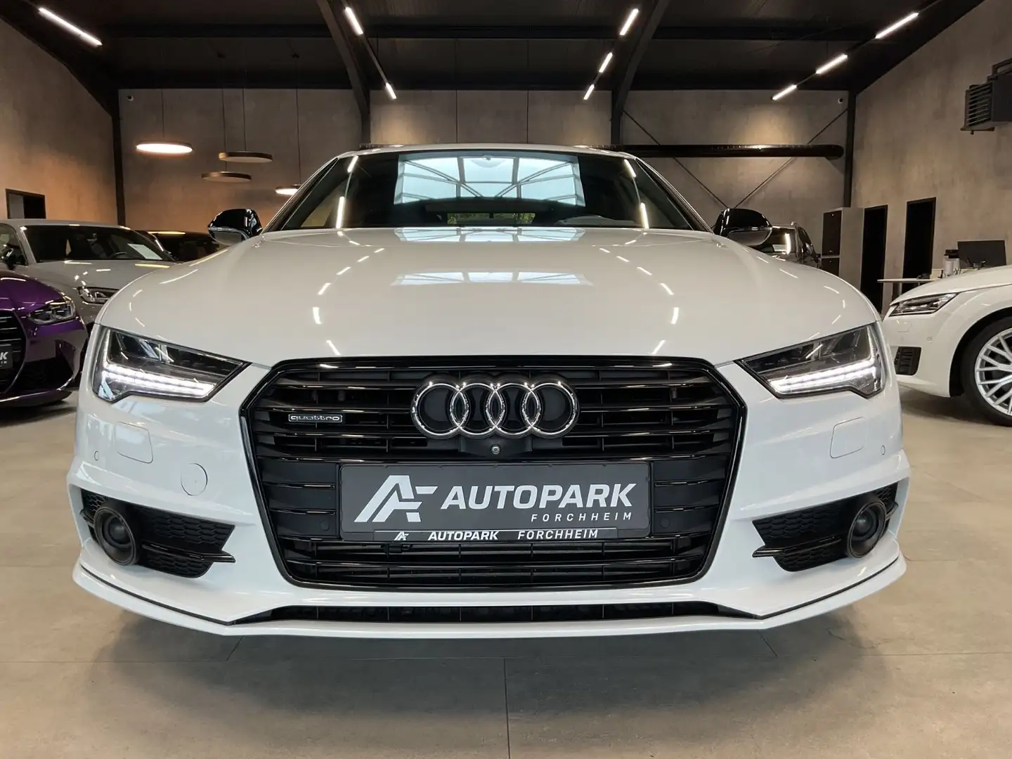 Audi A7 3.0 TDI S line competition S Sitze HuD Luftf. Weiß - 2