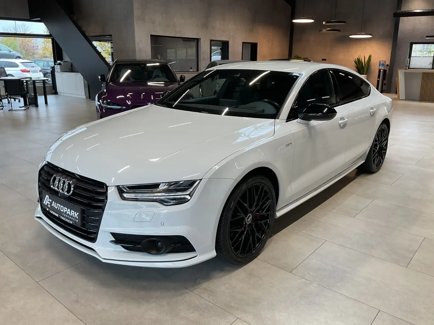 Audi A7 3.0 TDI S line competition S Sitze HuD Luftf. Weiß - 1