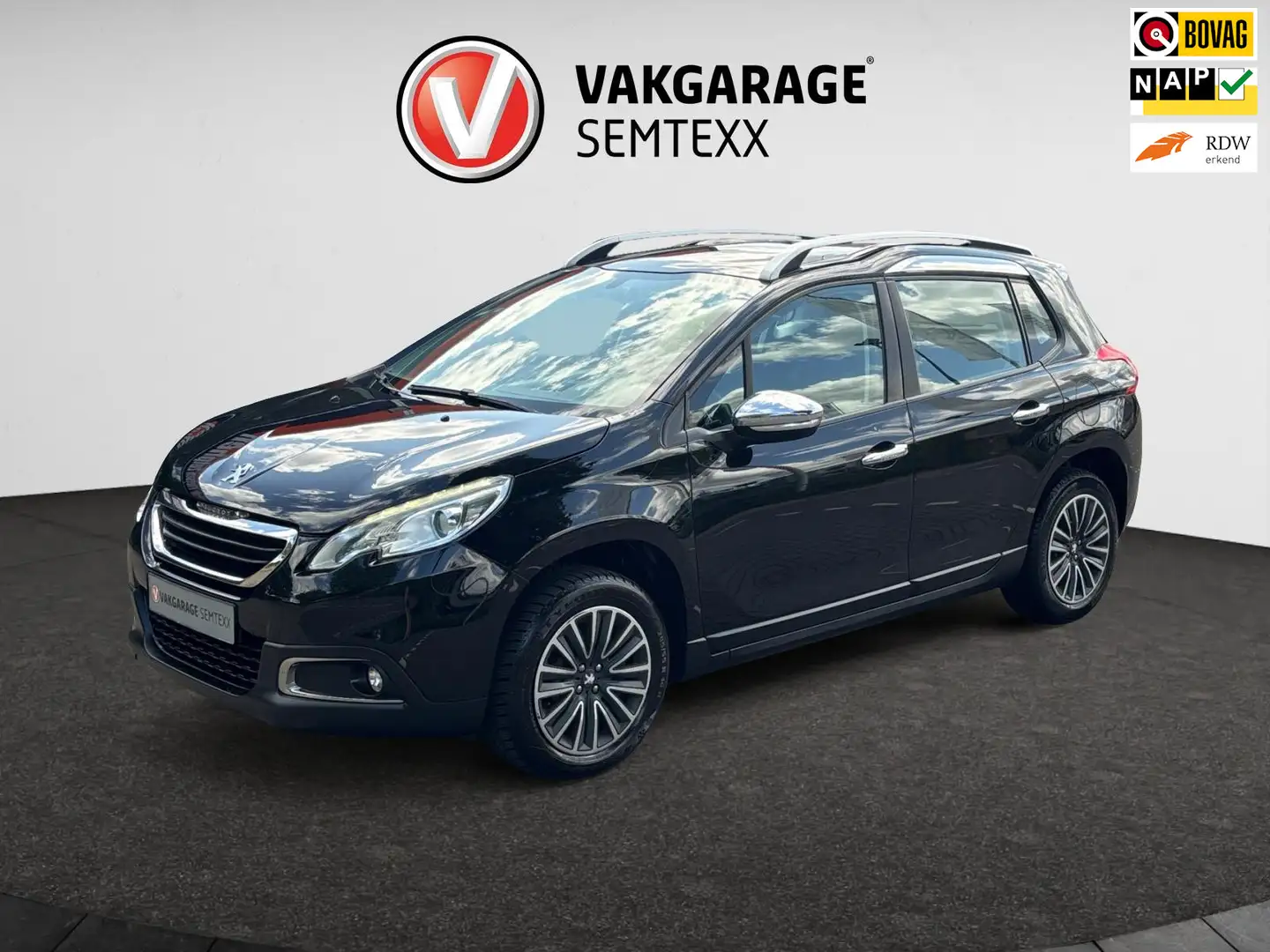 Peugeot 2008 1.2 PureTech Active | Cruise | Airco | Navi | Pano Zwart - 1