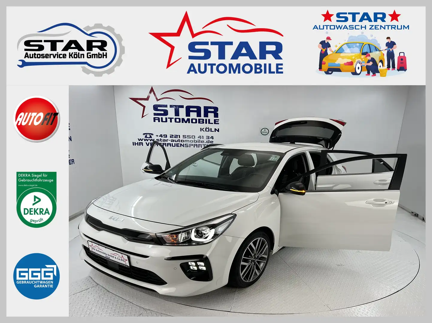 Kia Rio Rio GT-Line 1.0-Mild-Hybrid 88 kW*Technologie Pak. Weiß - 1