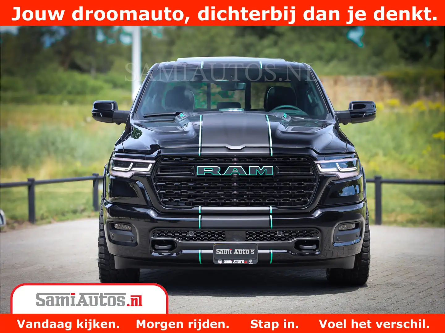 Dodge RAM 1500 Limited Night H.O 540HP 706Nm | Massage + Ful Zwart - 2