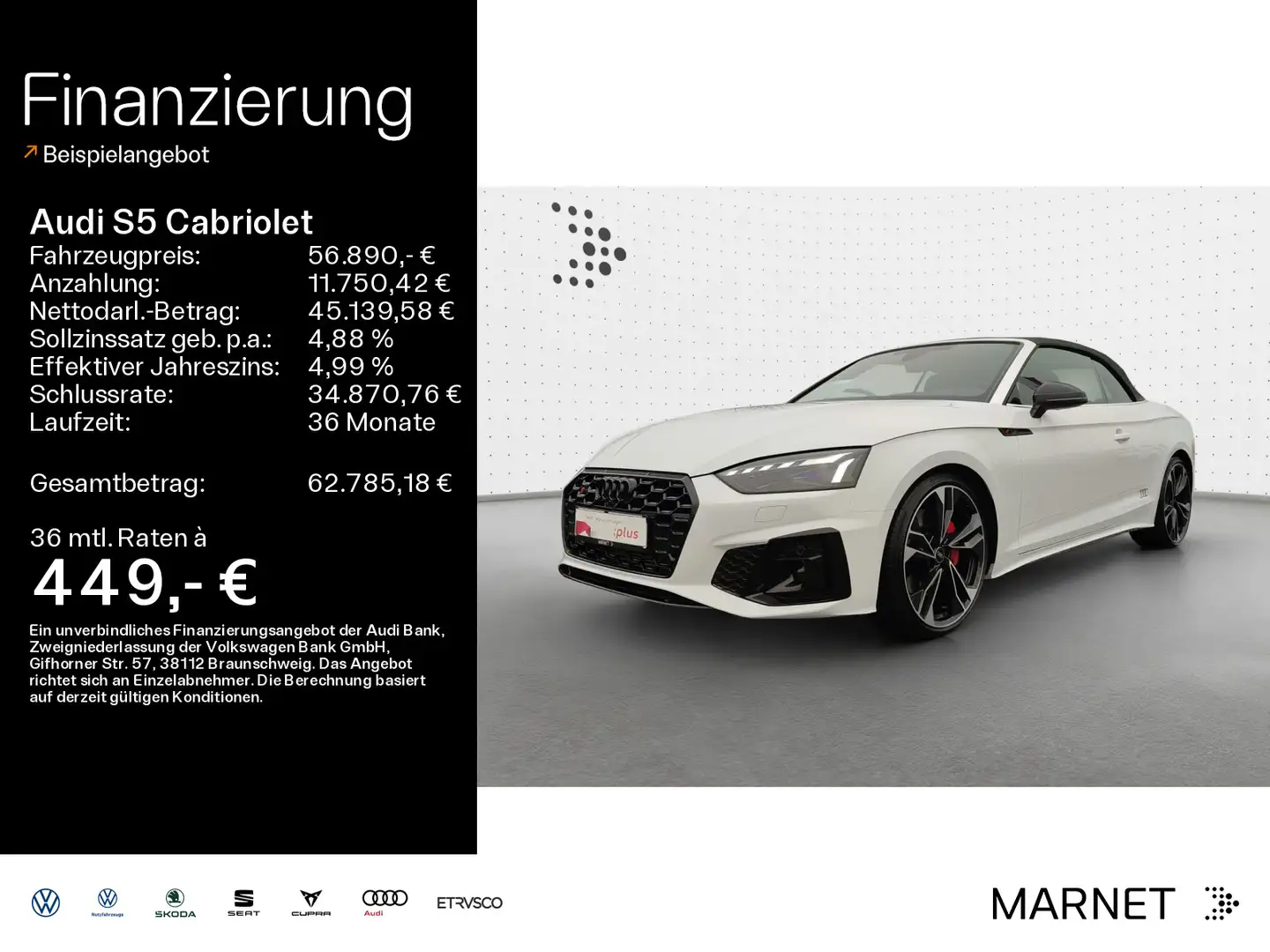 Audi S5 Cabrio competition edition plus TFS Weiß - 1